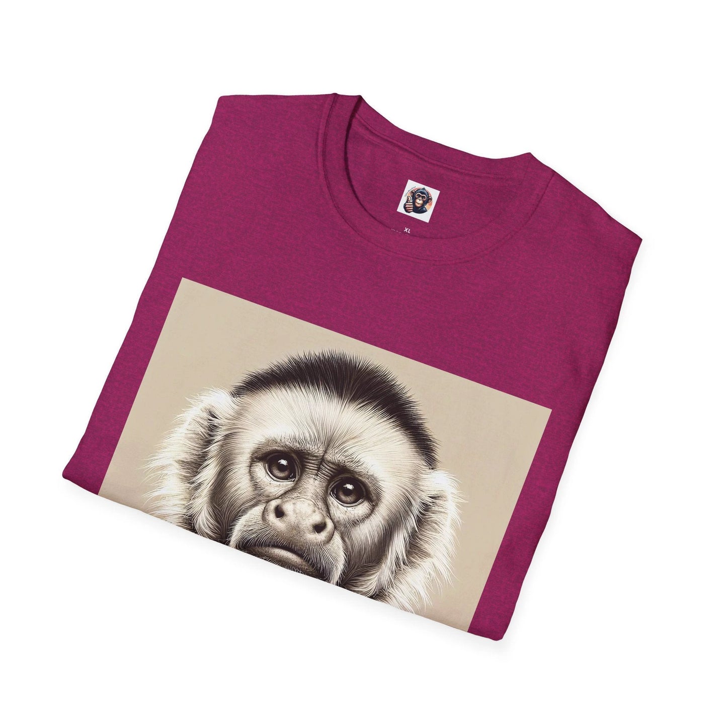 Capuchin Monkey Business Graphic Tee Mens Cotton Crew Neck T Shirt Funny Animal Outfit by Printify