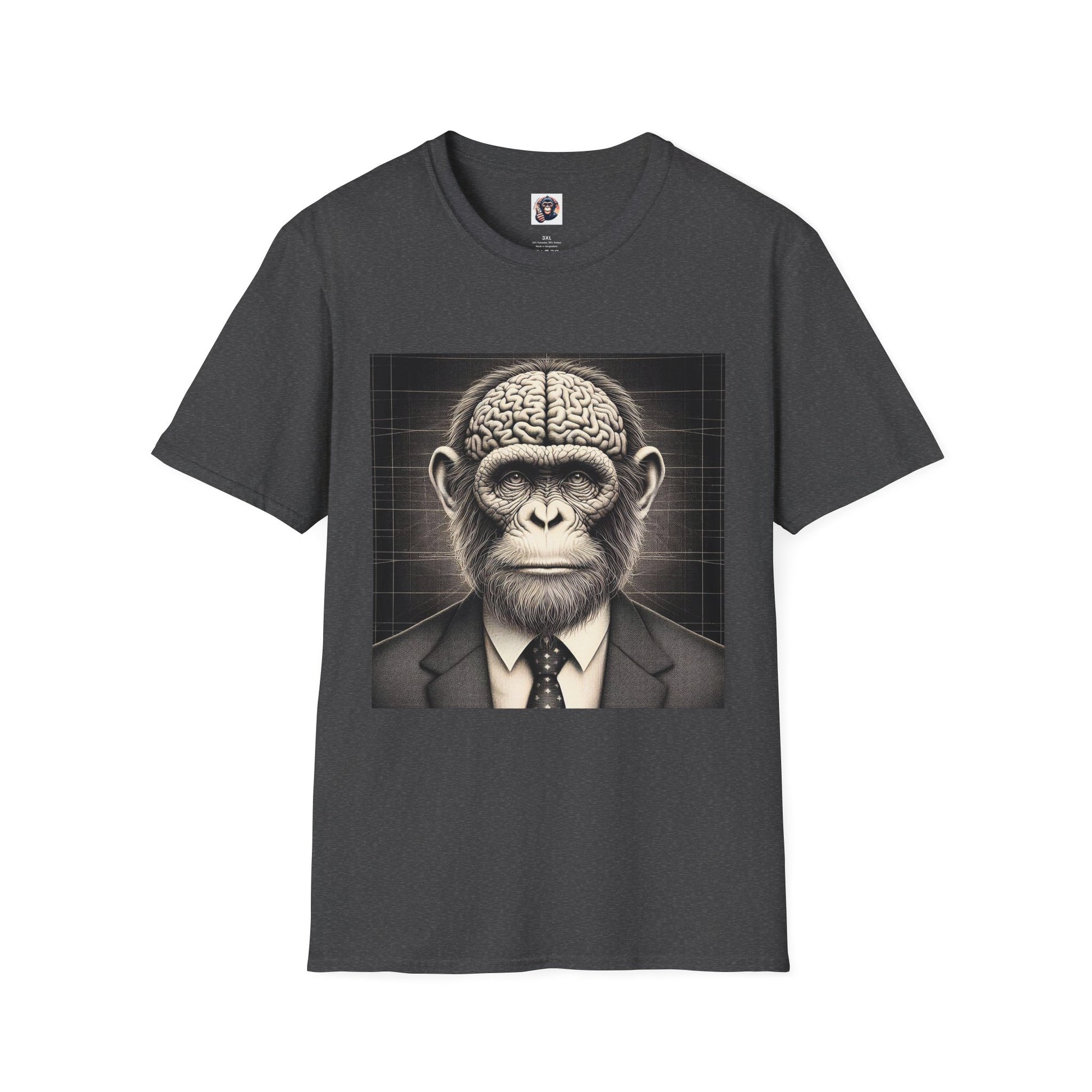 Homo Sapiens business man T-Shirt Printify XS Dark Heather