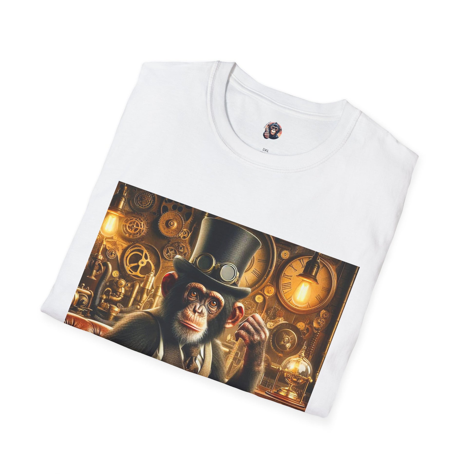 Chimp steam punk T-Shirt Printify