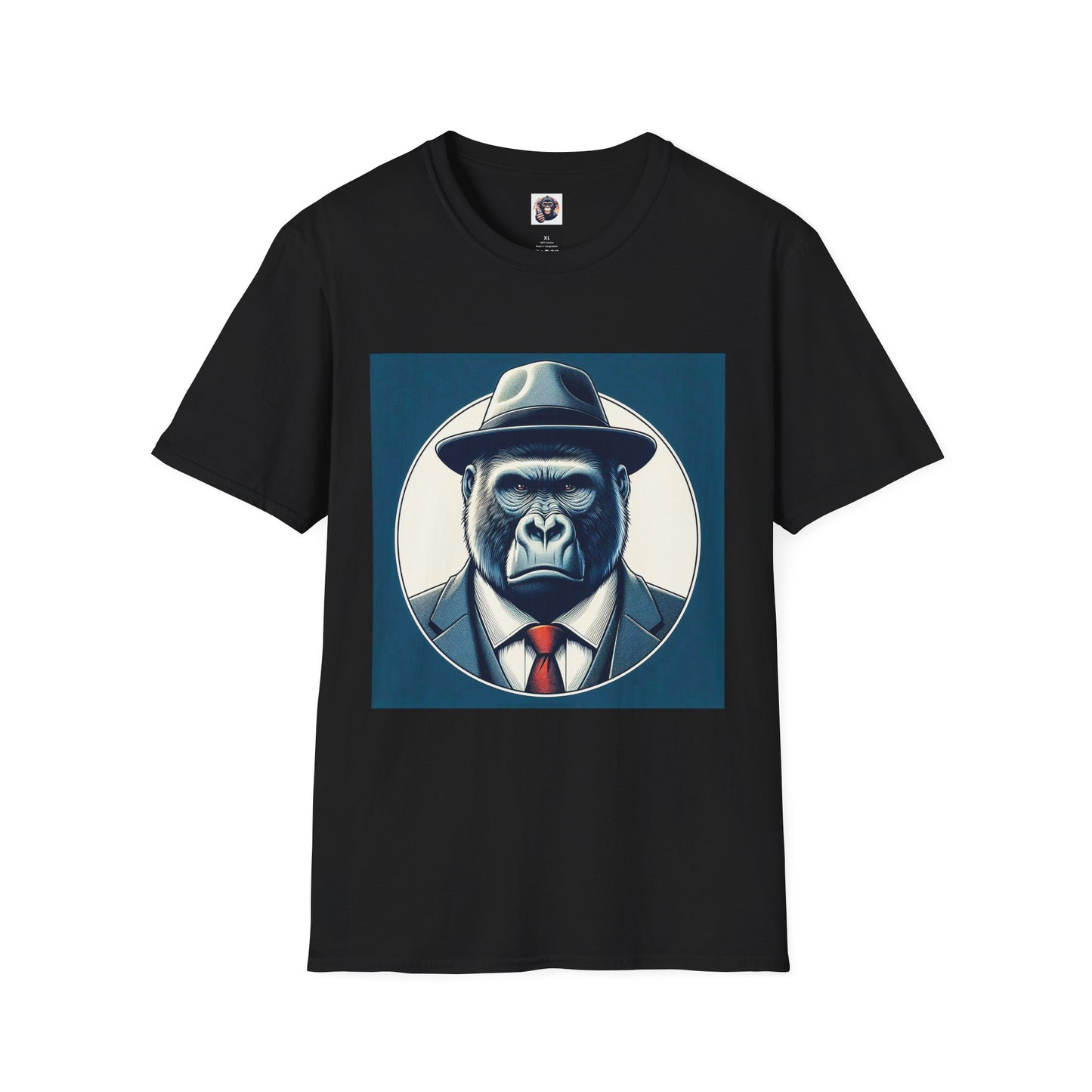 Gorilla working man T-Shirt Printify XS Black