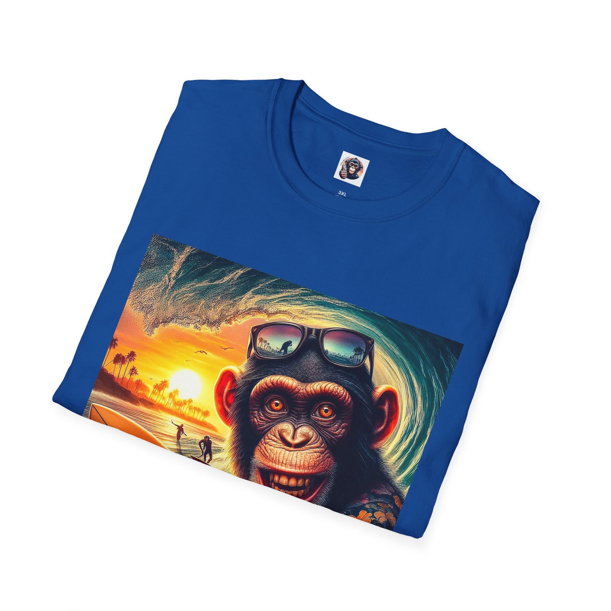 Chimp surfs up T-Shirt Printify