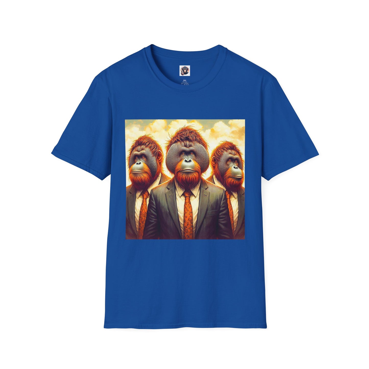 Orangutans business men T-Shirt Printify XS Royal
