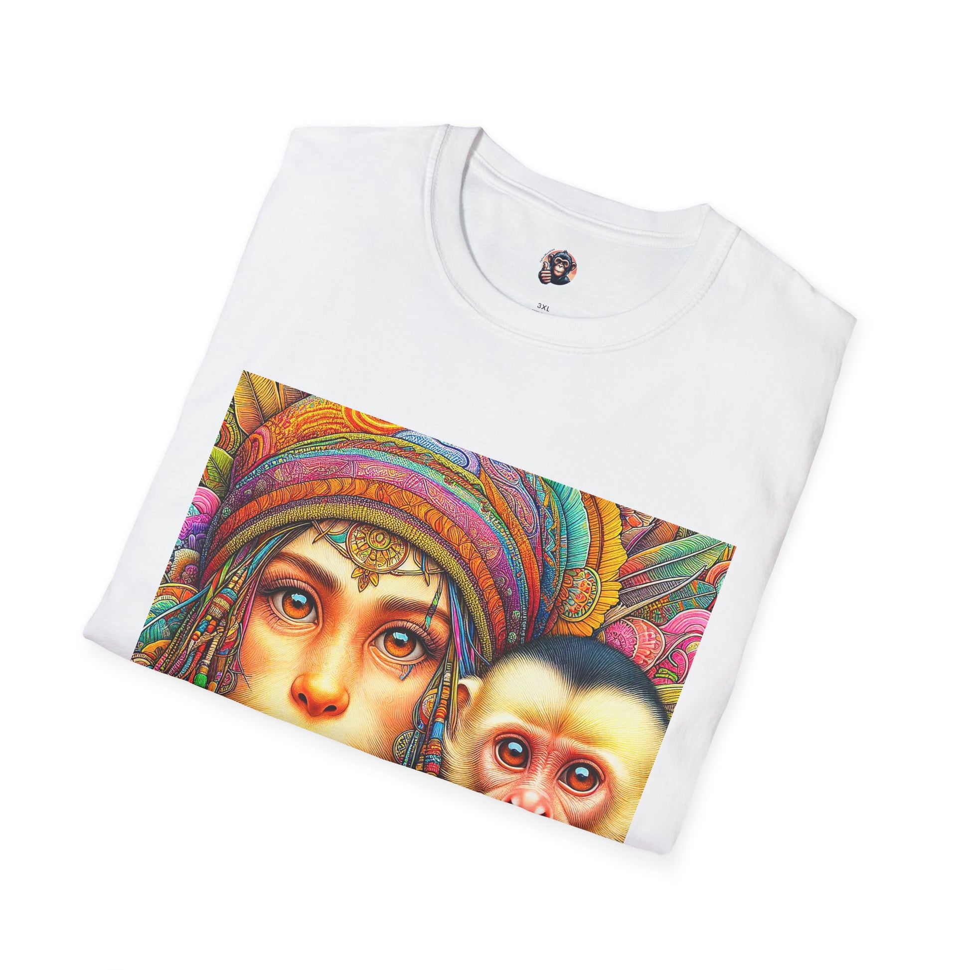 Capuchin Monkey Jamaican girl shirt T-Shirt Printify