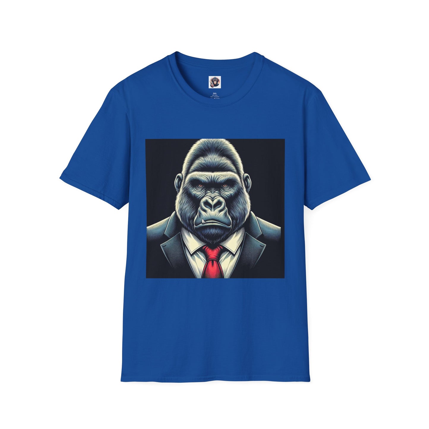Gorilla tough guy T-Shirt Printify XS Royal