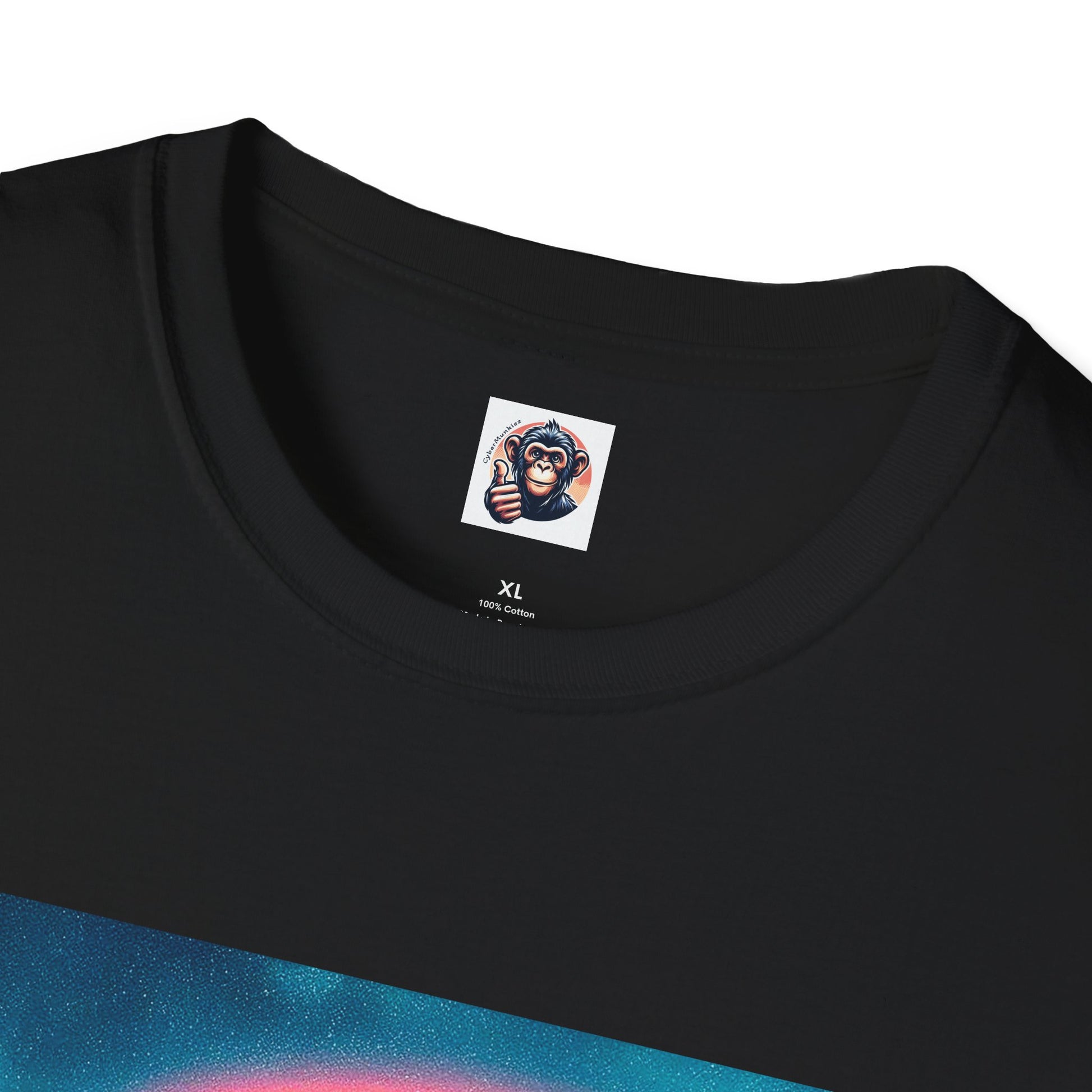 Bonobo rainbow and clouds T-Shirt Printify