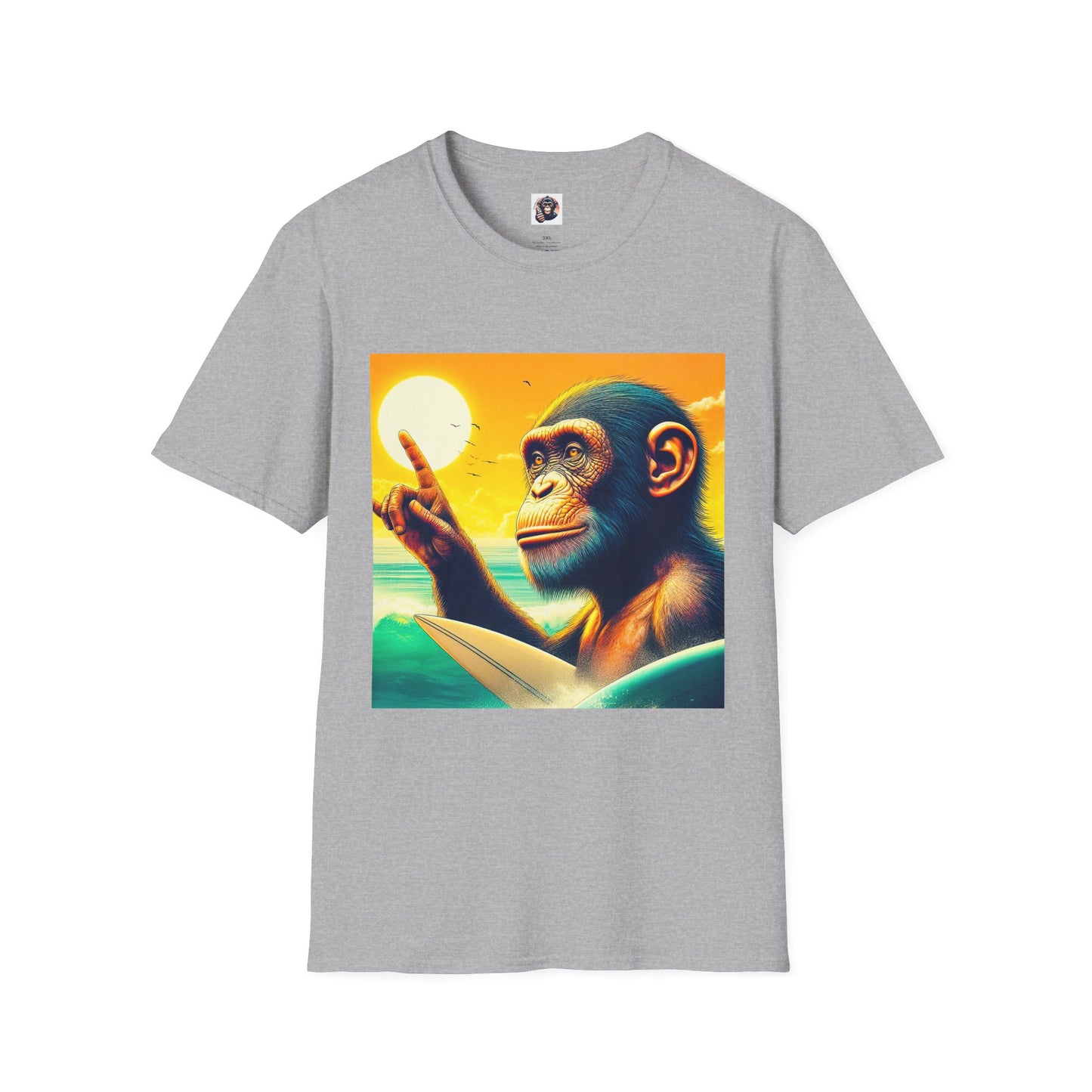 Bonobo ocean beauty T-Shirt Printify XS Sport Grey