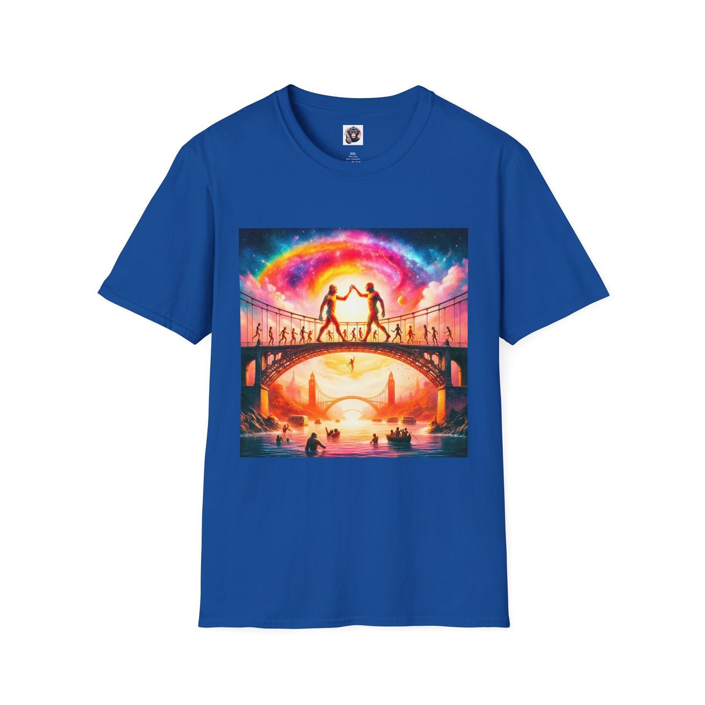 Homo Sapiens rainbow T-Shirt Printify XS Royal