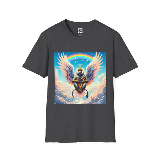Baboon Angel wings T-Shirt Printify XS Dark Heather