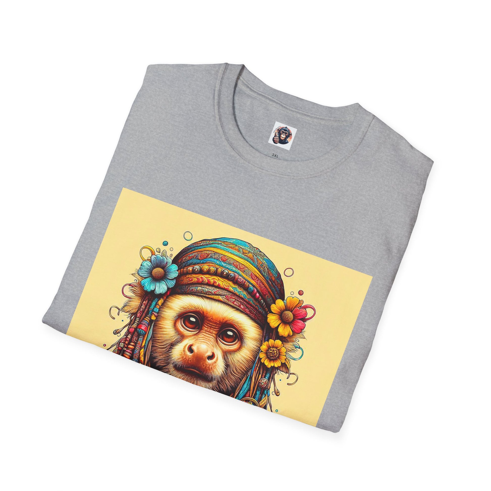 Capuchin Monkey 70s princess shirt T-Shirt Printify