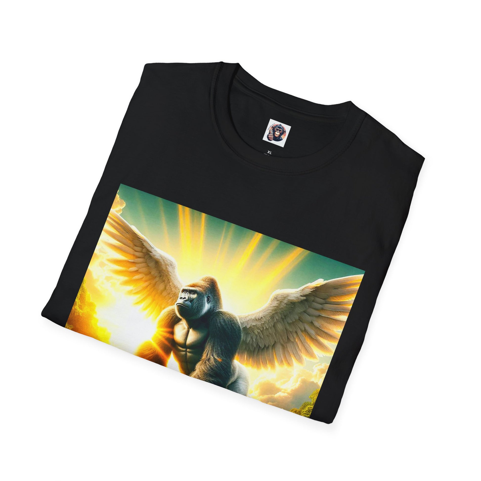 Gorilla flying T-Shirt Printify
