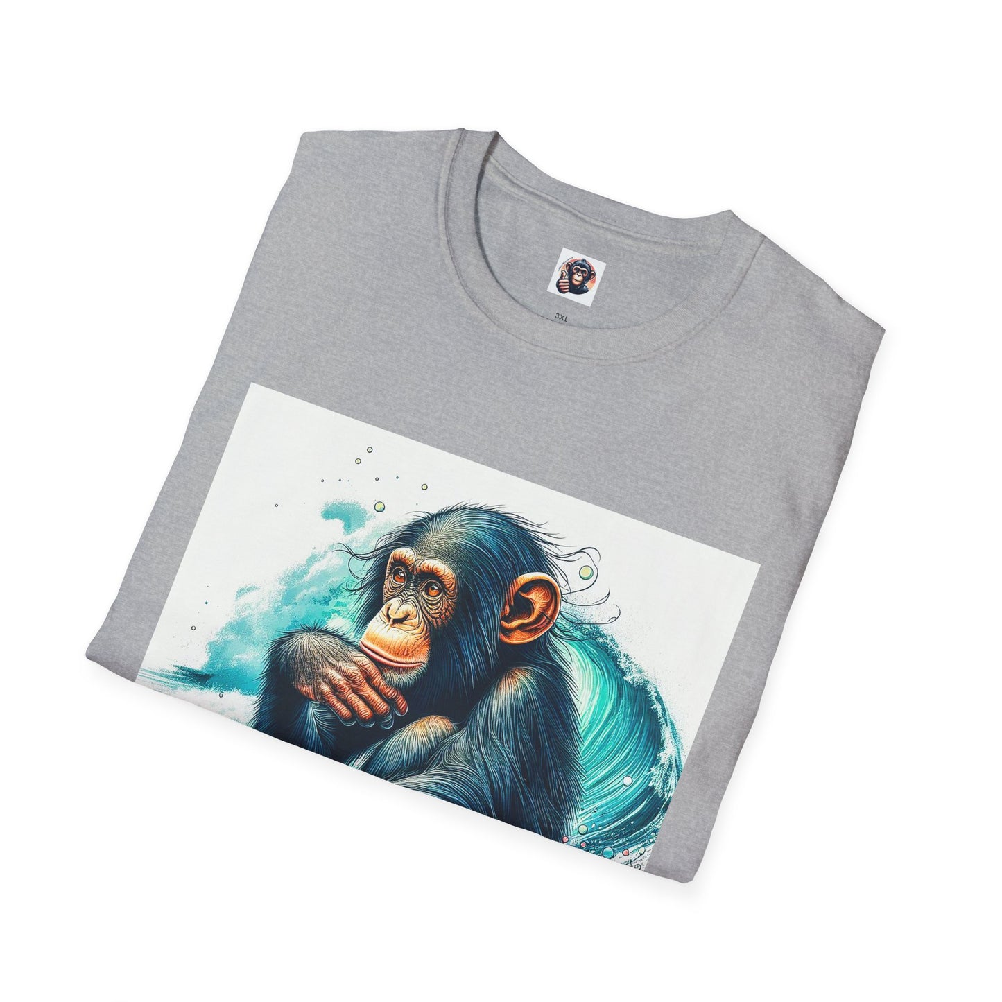 Bonobo surfing T-Shirt Printify