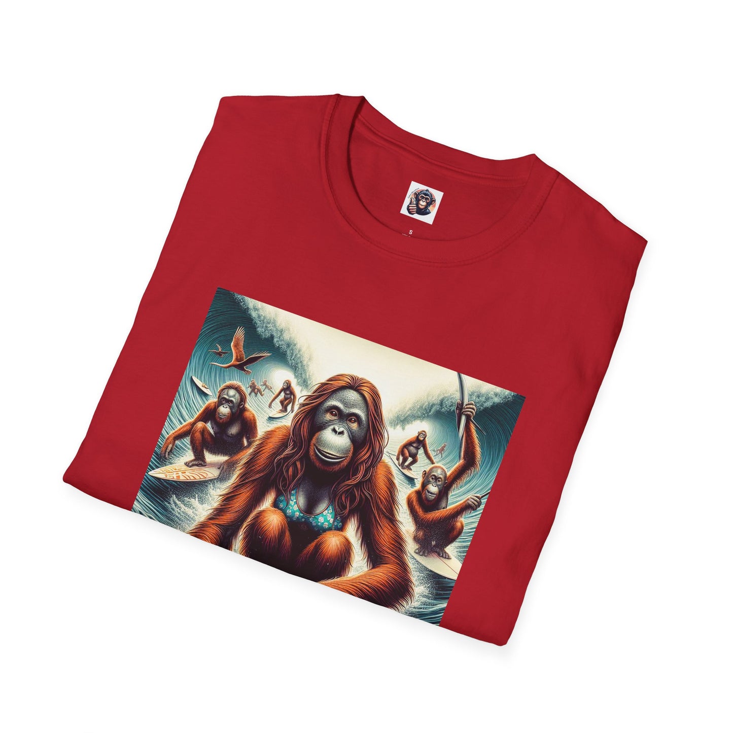 Orangutans surfing queens