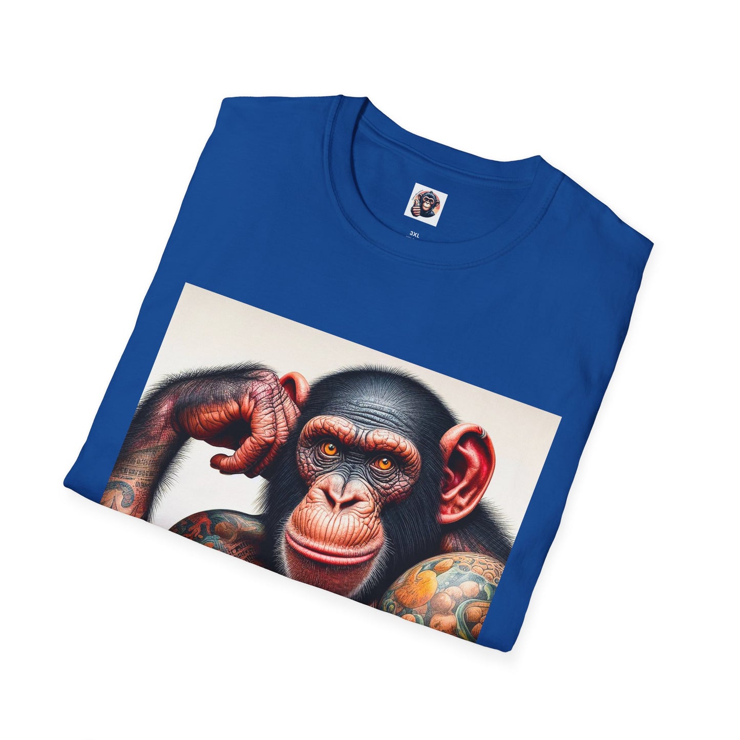 Bonobo muscles man T-Shirt Printify