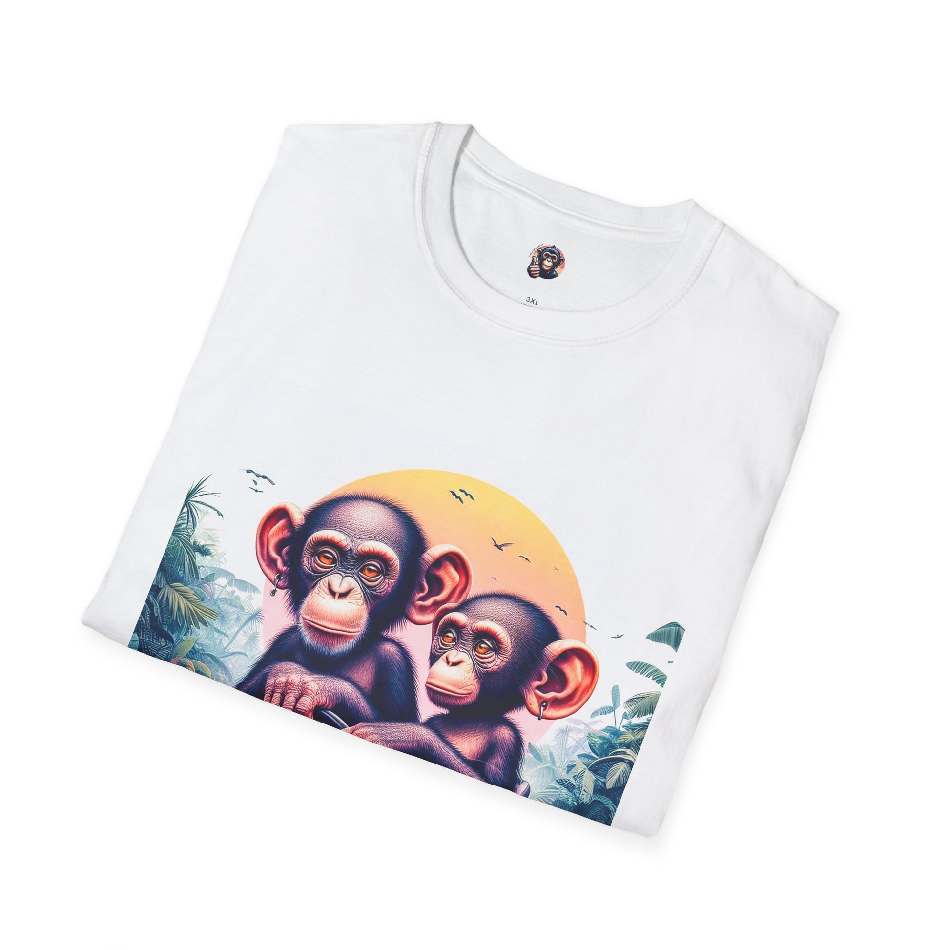 Wacky Bonobo tiny car T-Shirt Printify
