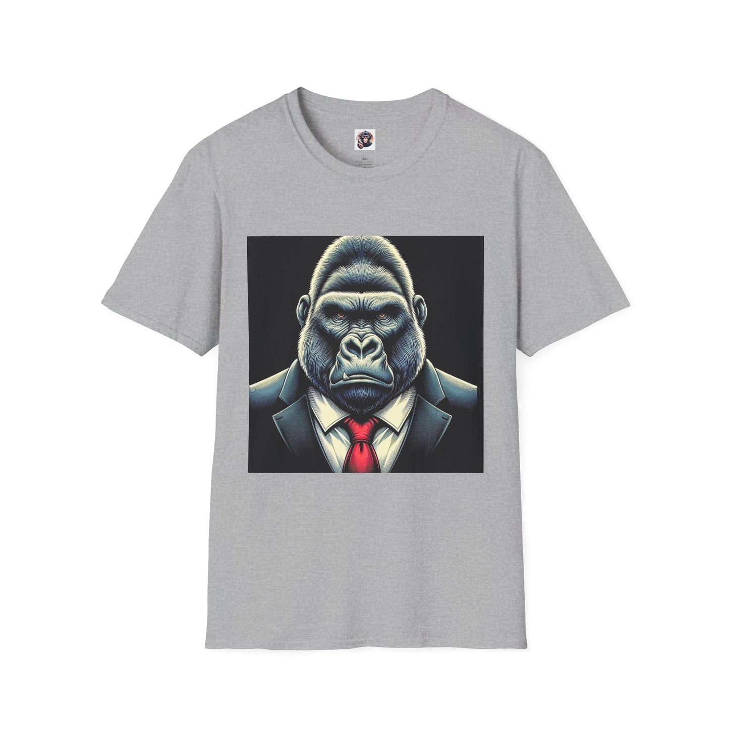 Gorilla tough guy T-Shirt Printify XS Sport Grey