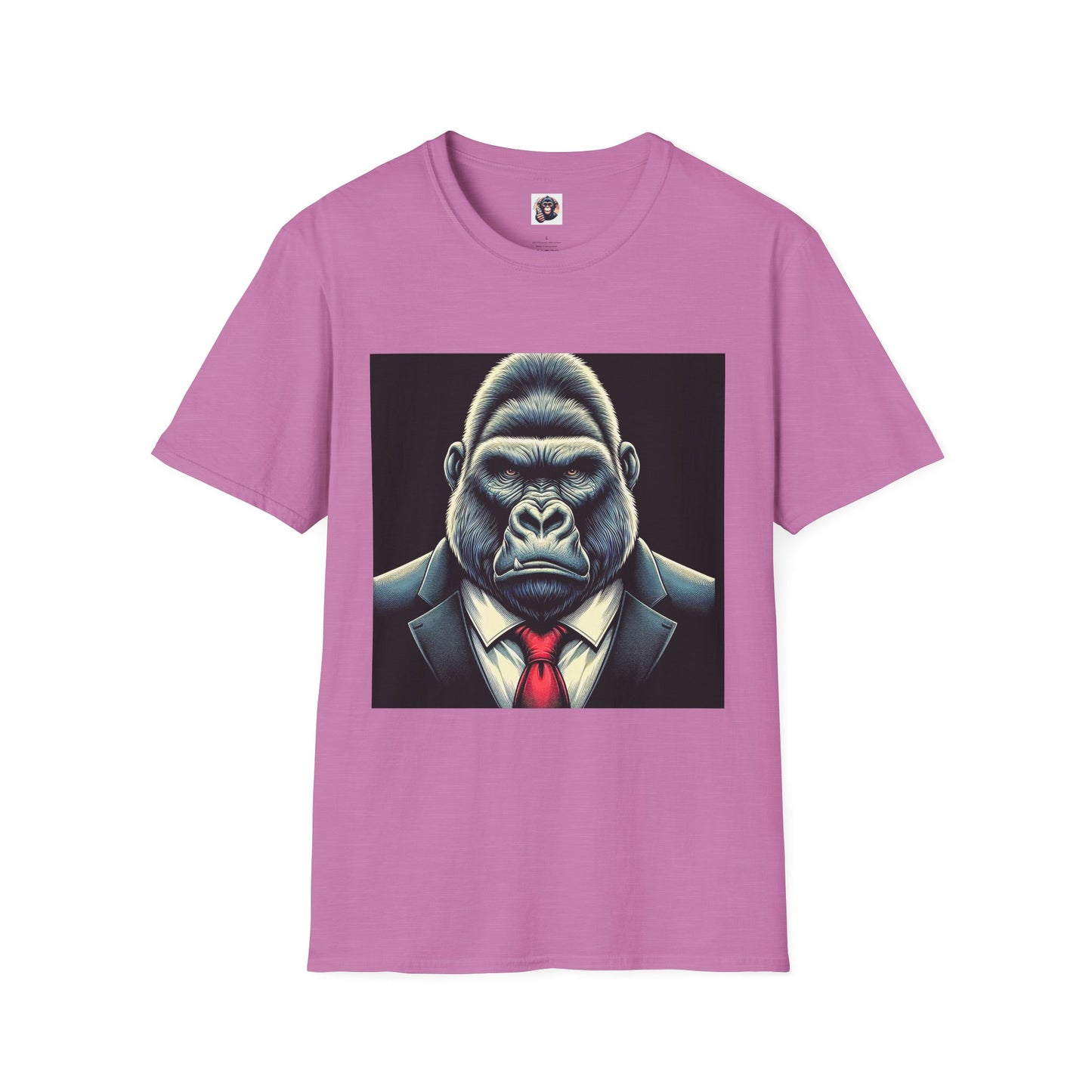 Gorilla tough guy T-Shirt Printify S Heather Radiant Orchid