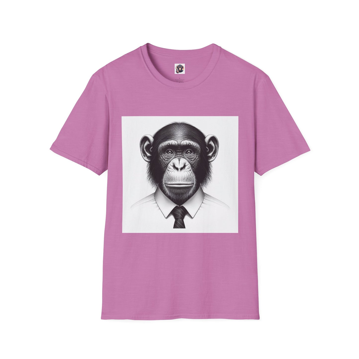 Bonobo business Man T-Shirt Printify S Heather Radiant Orchid