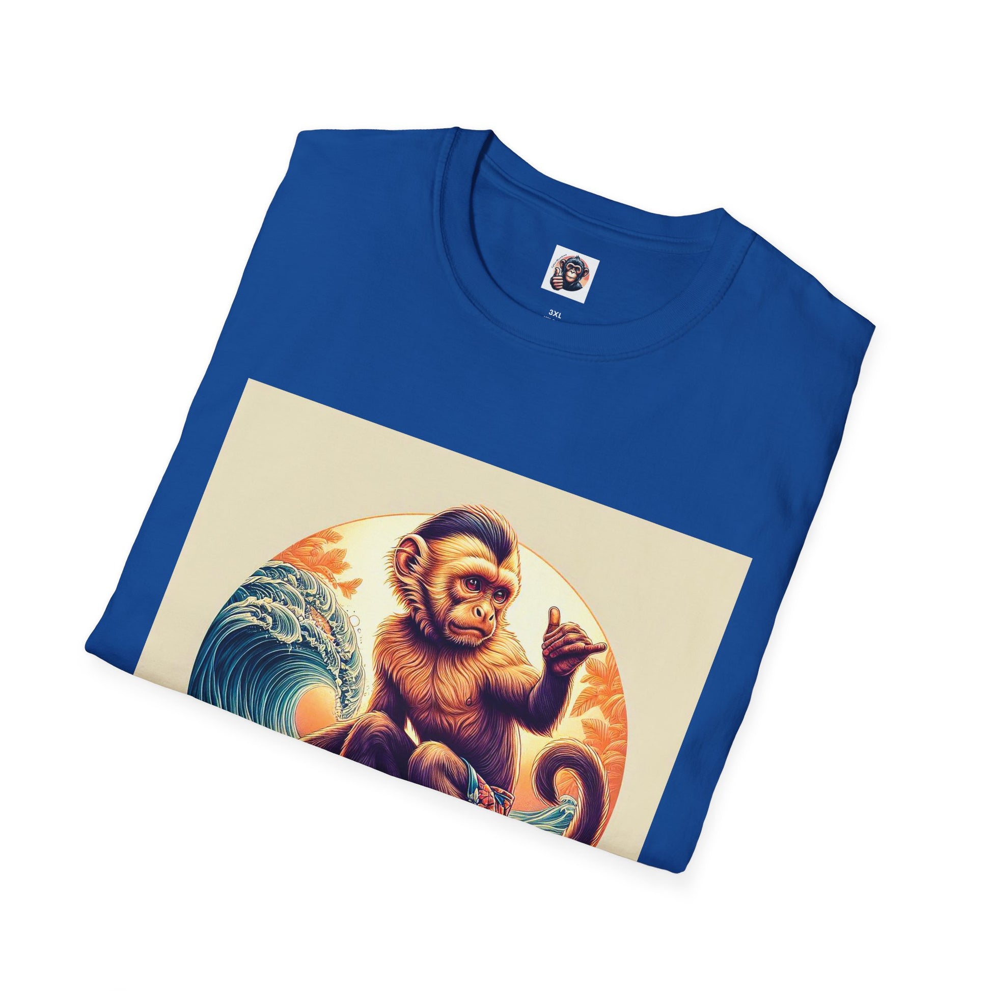 Capuchin Monkey surfs up T-Shirt Printify