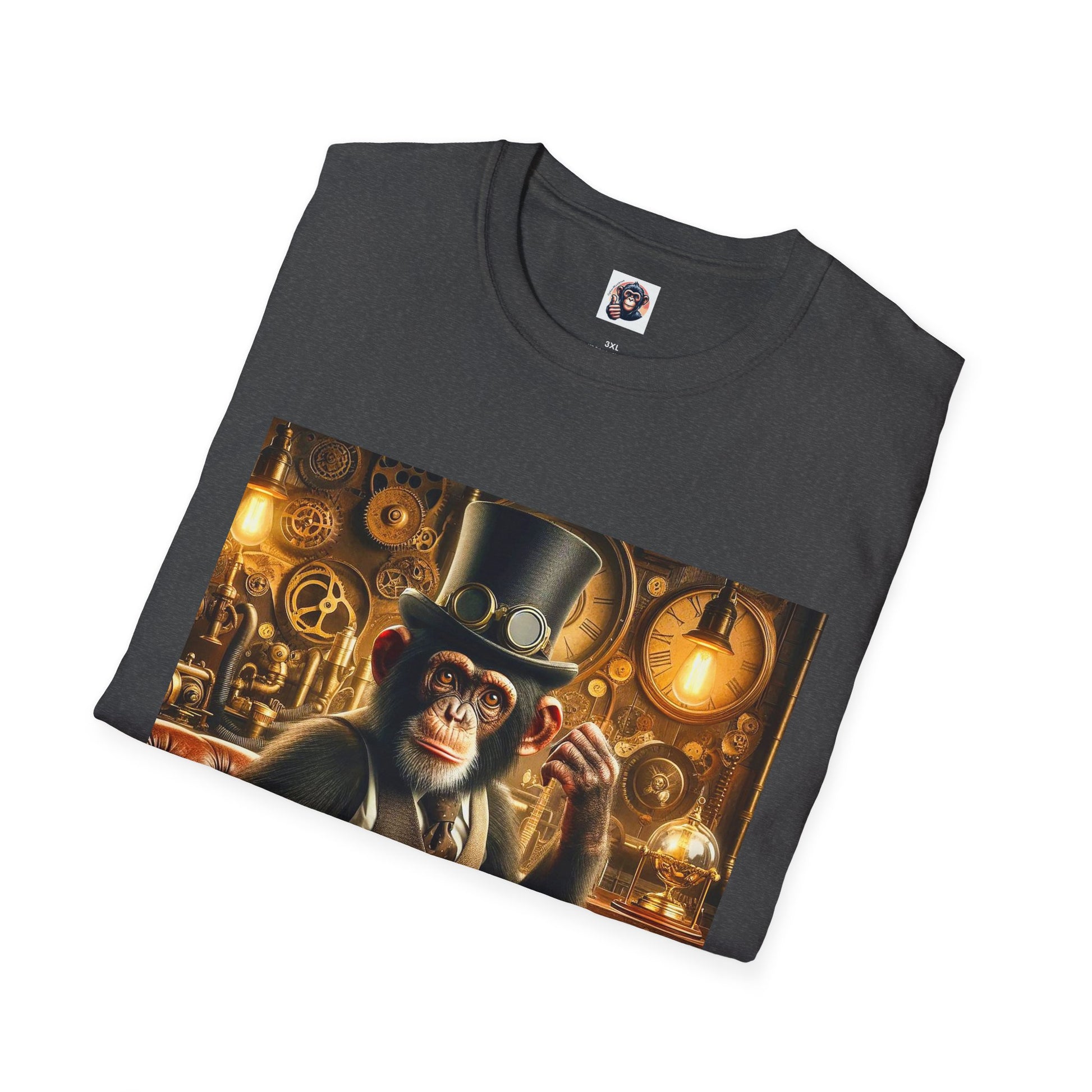 Chimp steam punk T-Shirt Printify