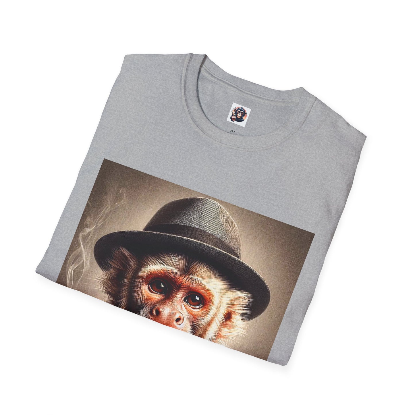 Capuchin Monkey suit and tie shirt T-Shirt Printify