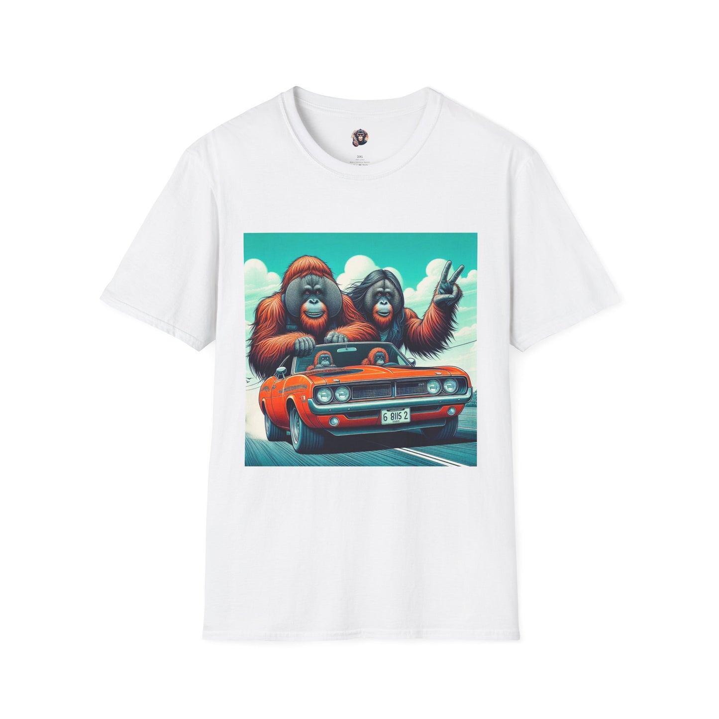 Wacky Orangutans T-Shirt Printify S White