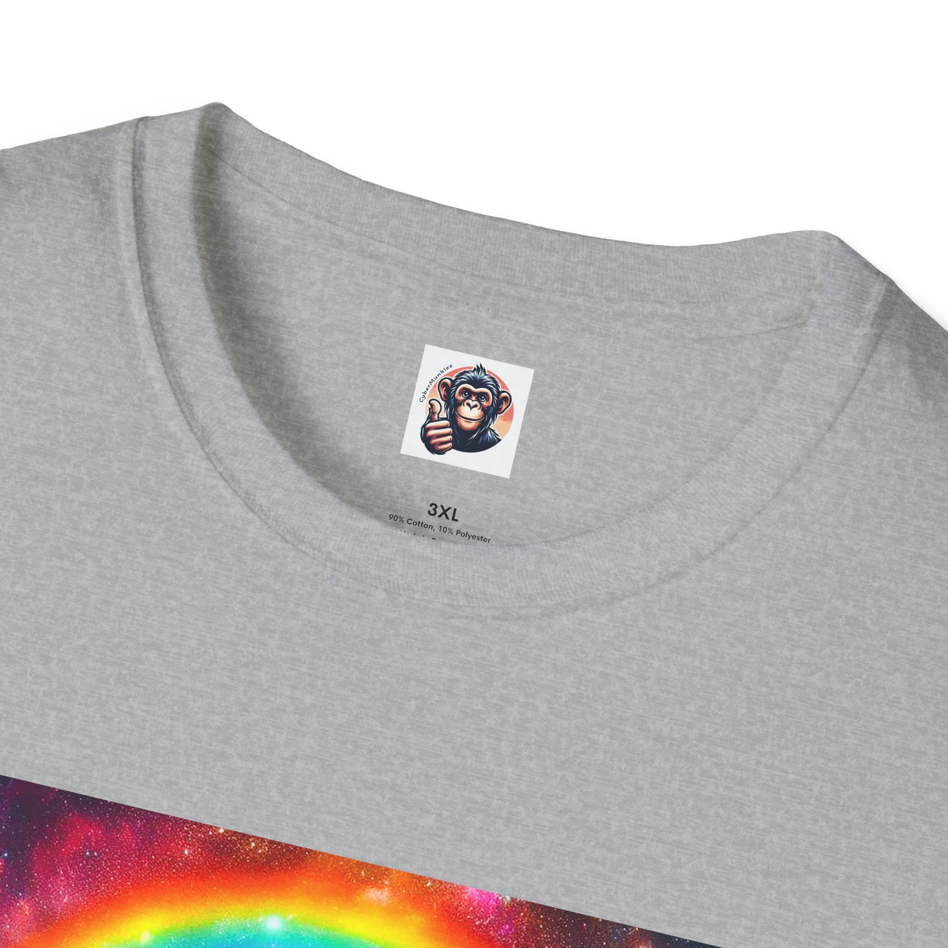 Capuchin Monkey rainbow bridge T-Shirt Printify