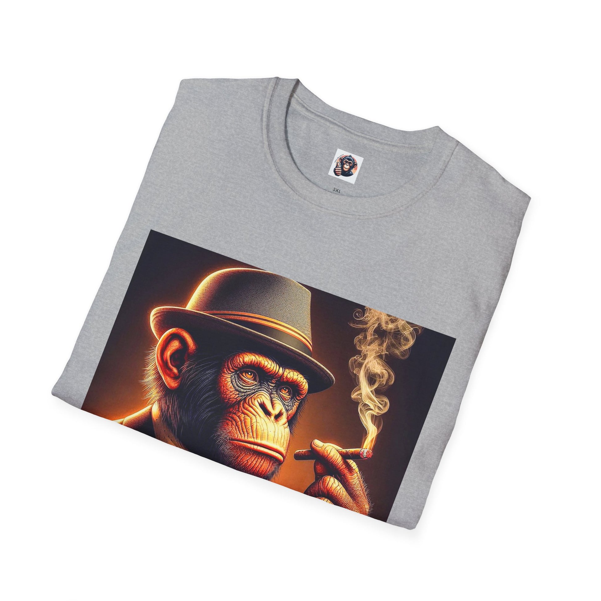 Bonobo whiskey anf cigars T-Shirt Printify
