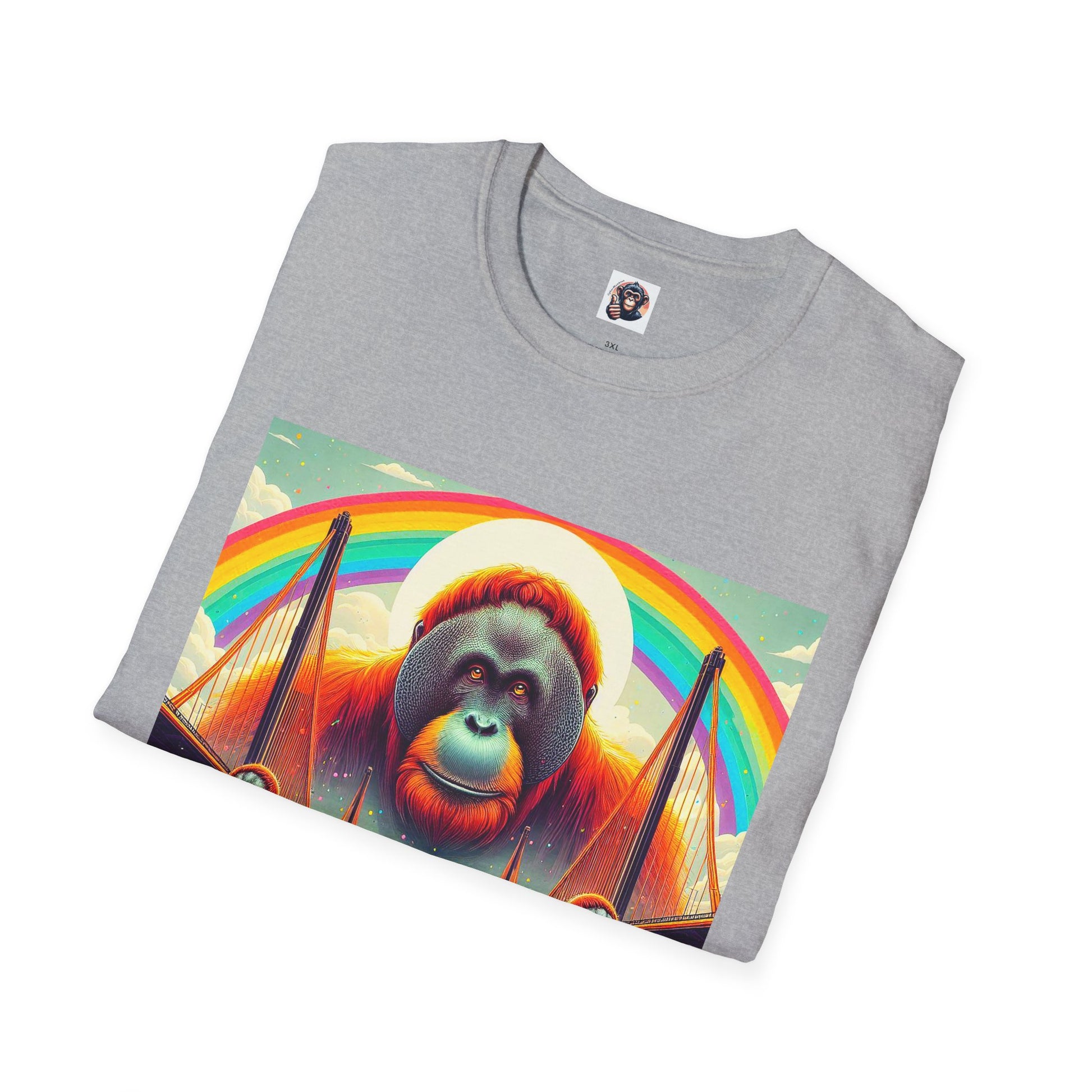 Orangutans rainbow T-Shirt Printify