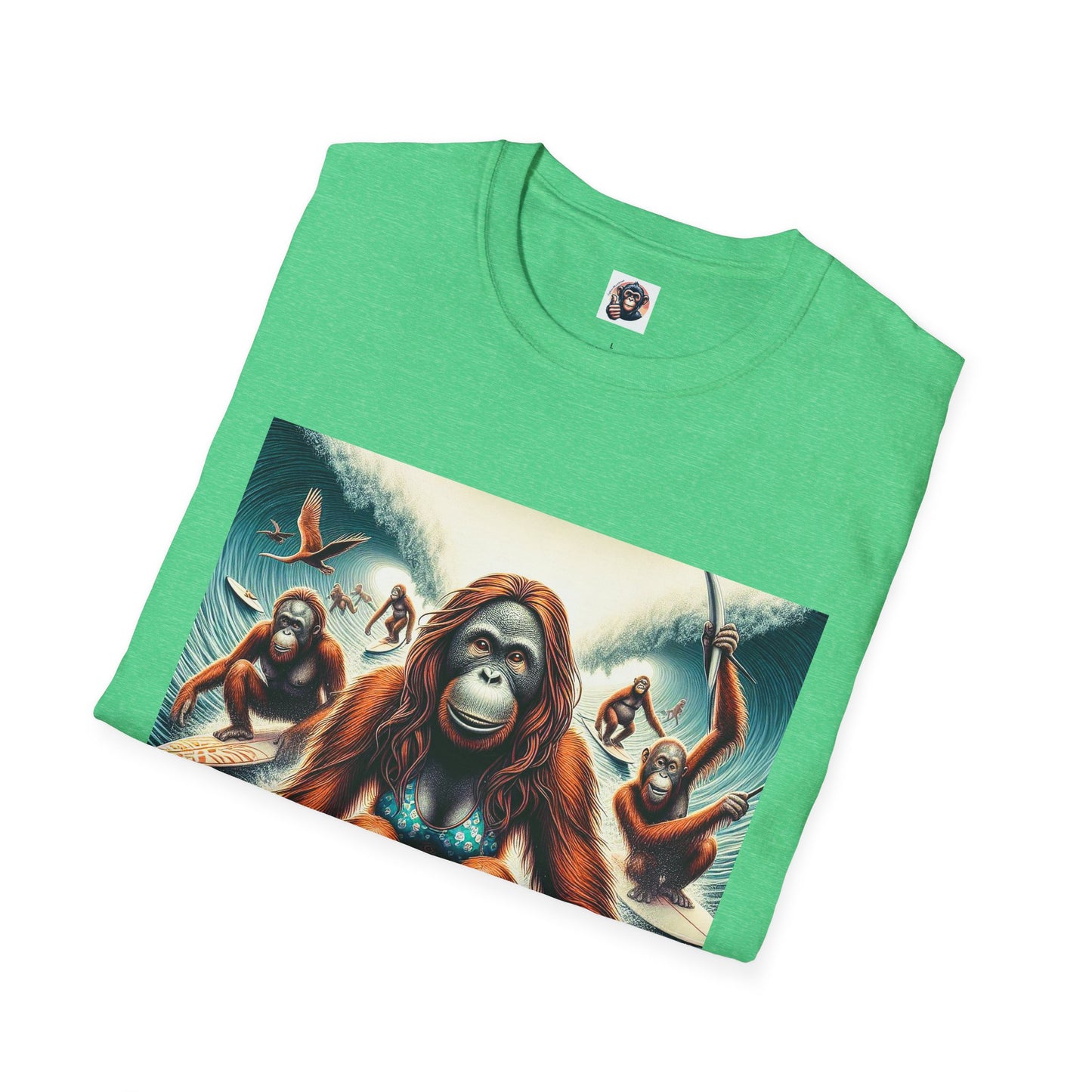 Orangutans surfing queens