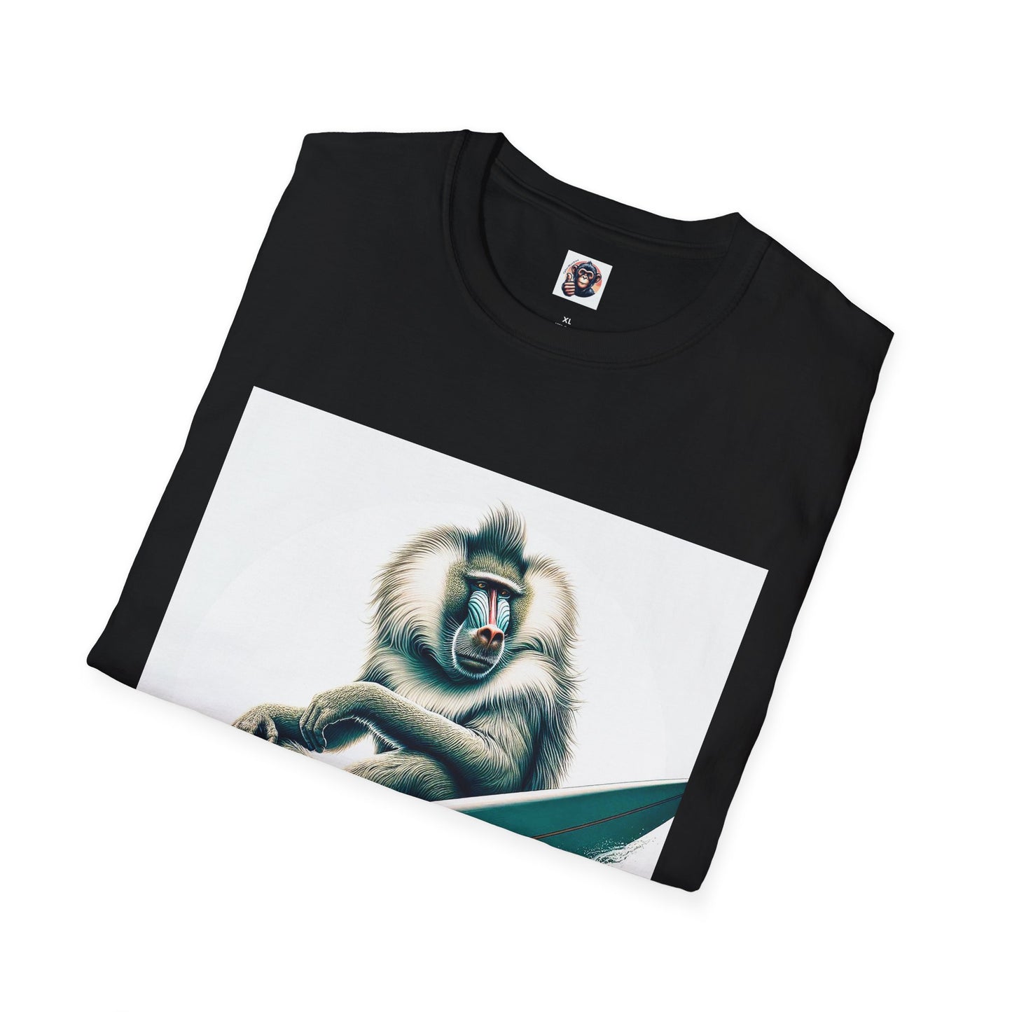 Baboon surfer T-Shirt Printify