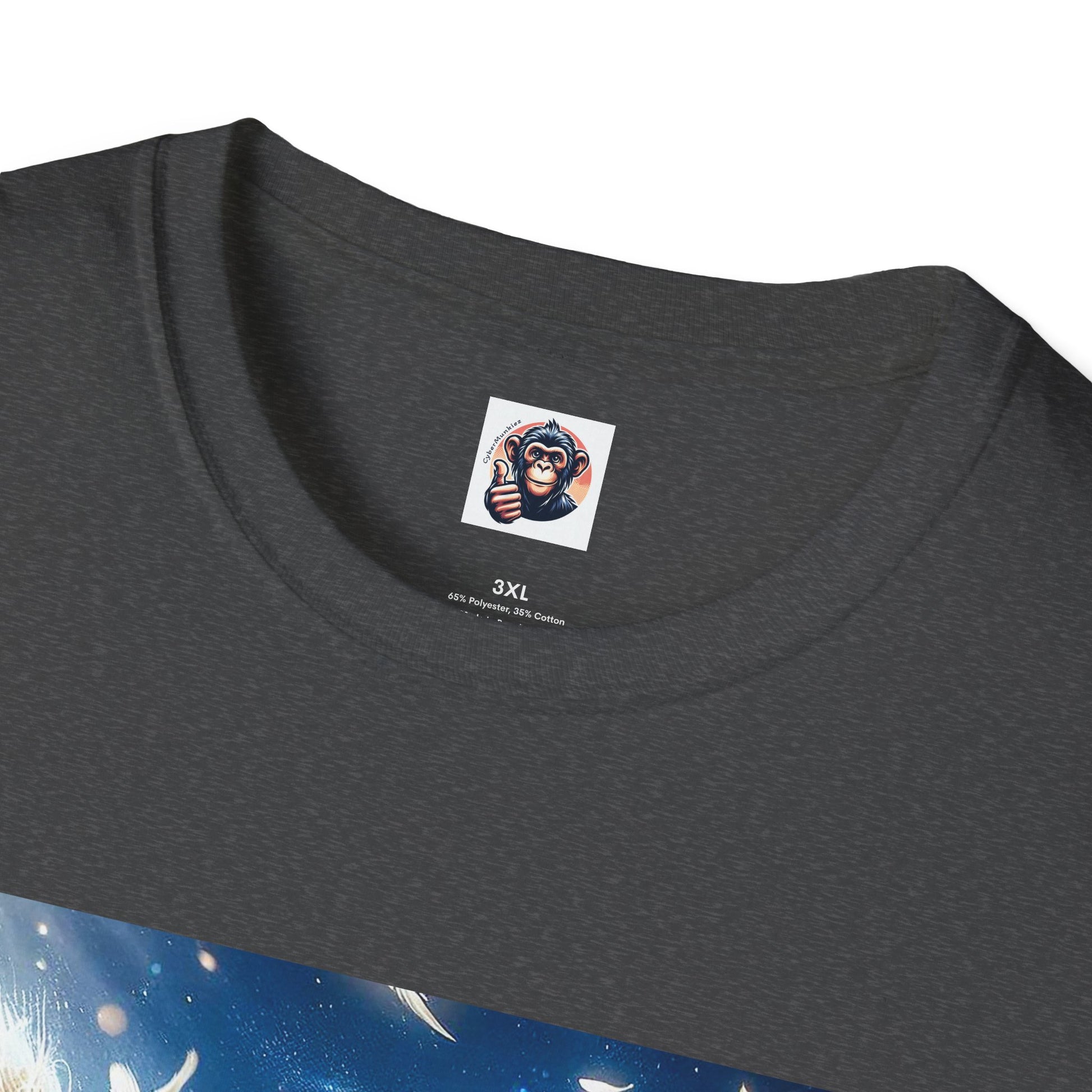 Capuchin Monkey Angel wings T-Shirt Printify