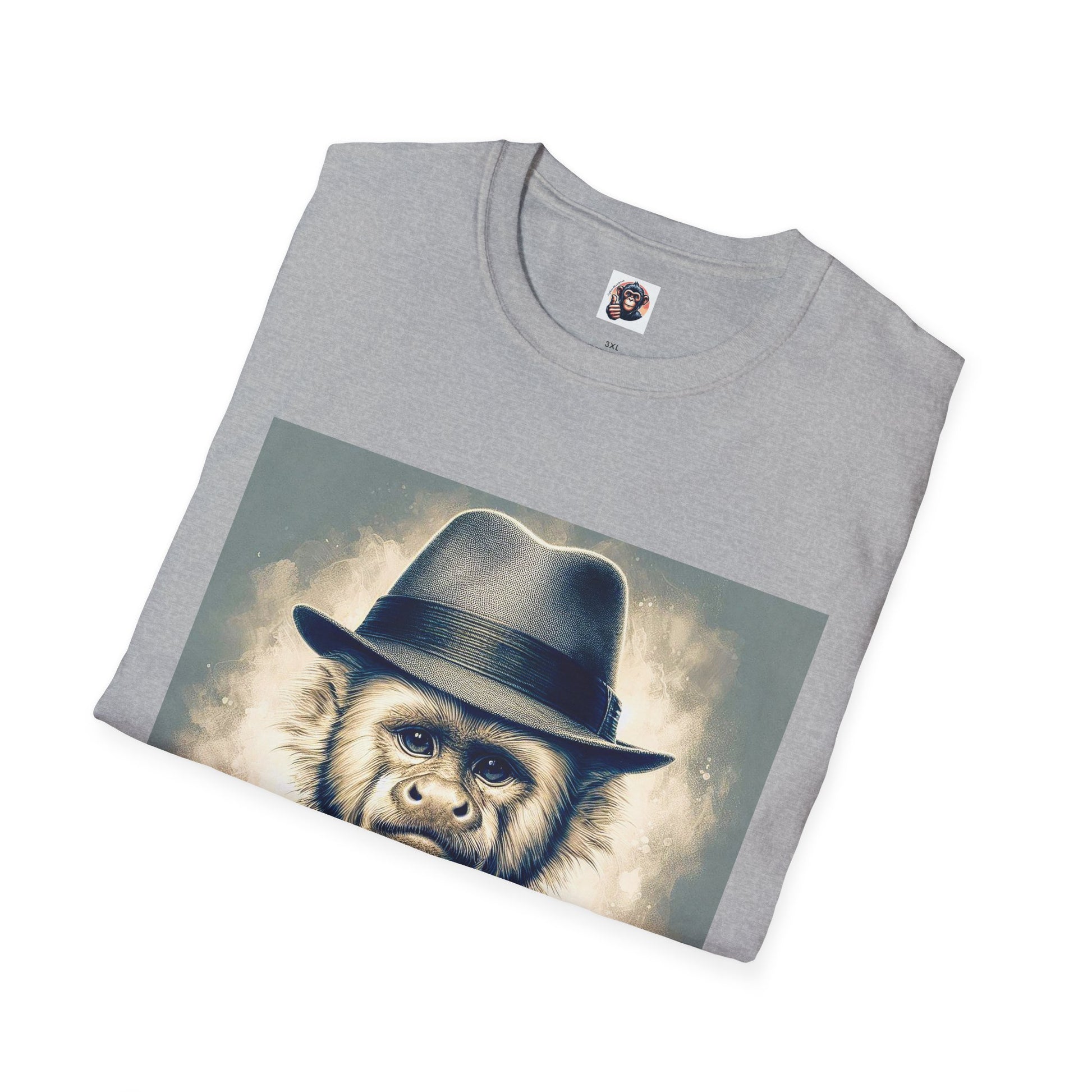 Capuchin Monkey hat and bow tie T-Shirt Printify