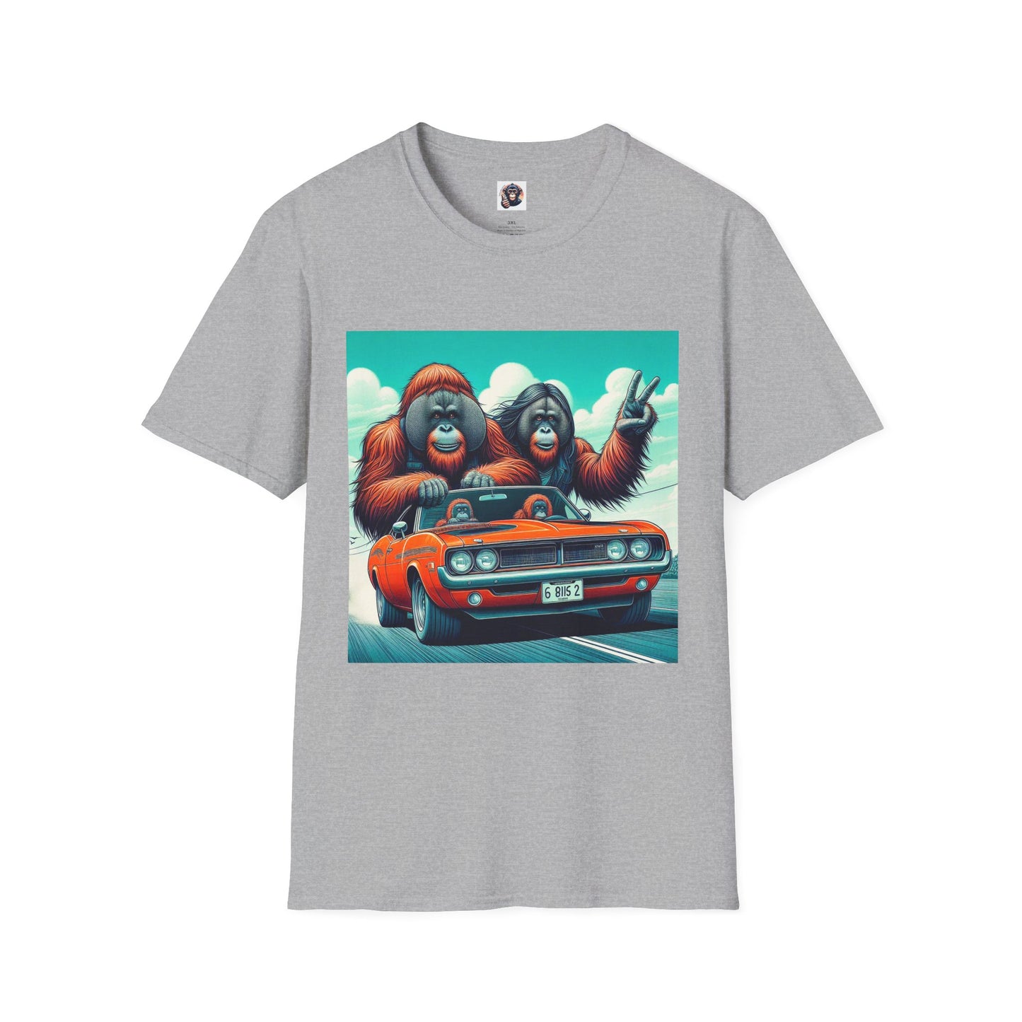 Wacky Orangutans T-Shirt Printify XS Sport Grey