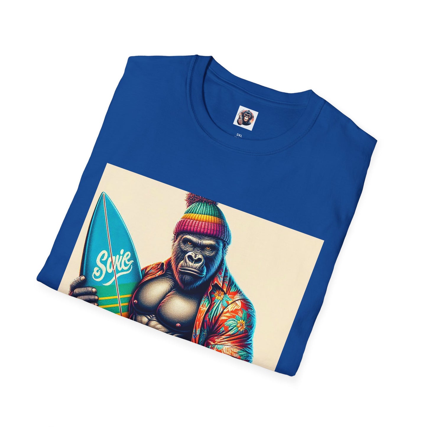 Gorilla angry surfer T-Shirt Printify