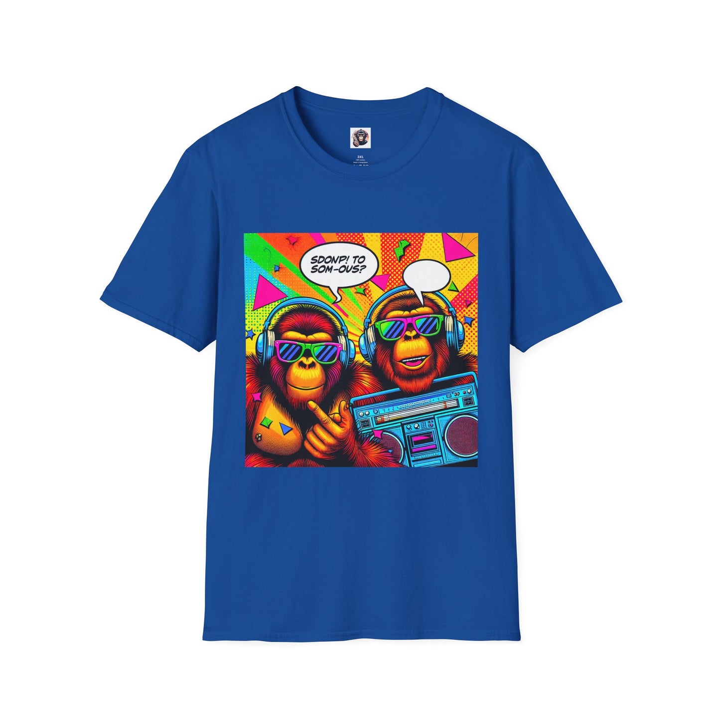 Orangutans comic book T-Shirt Printify XS Royal