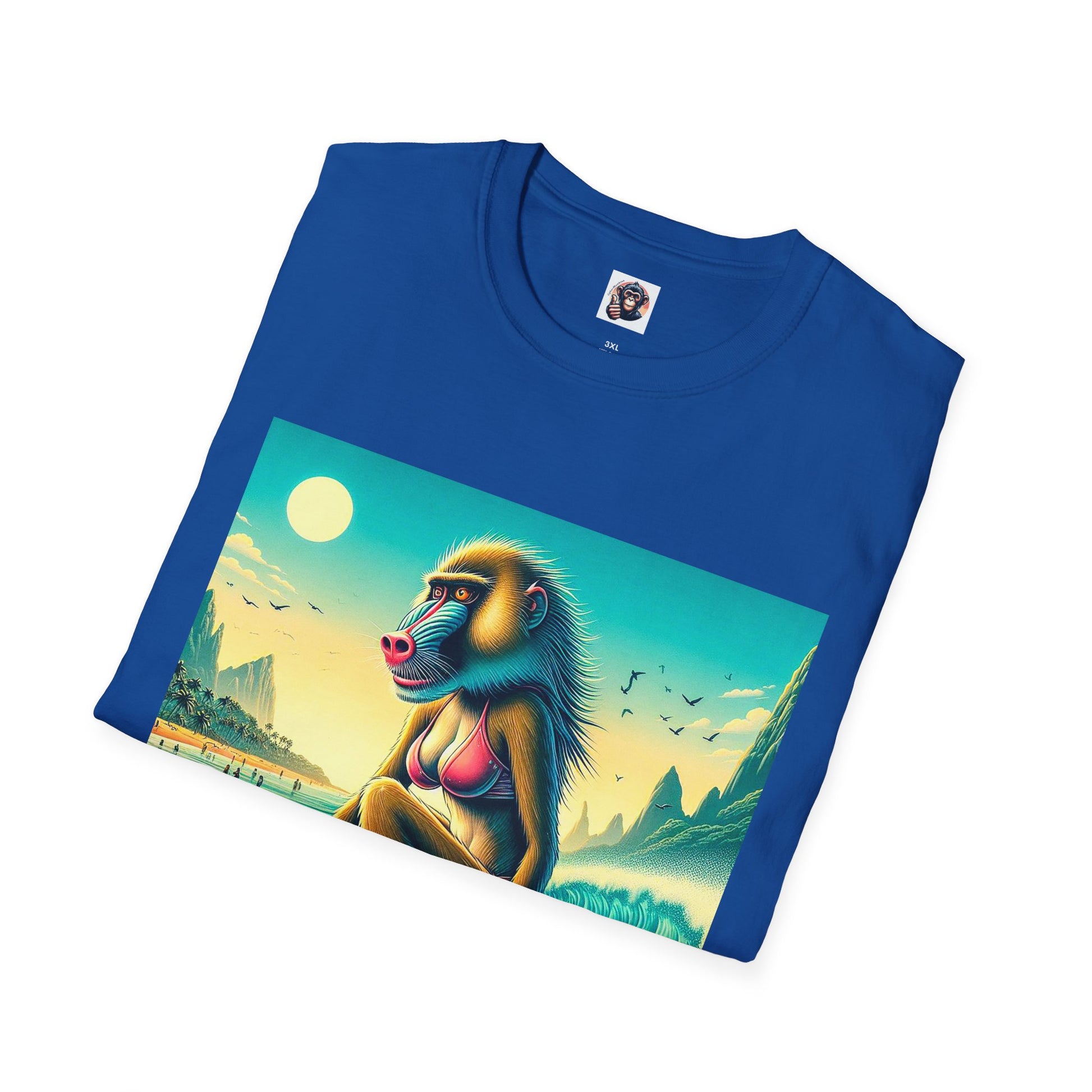 Baboon surfer T-Shirt Printify