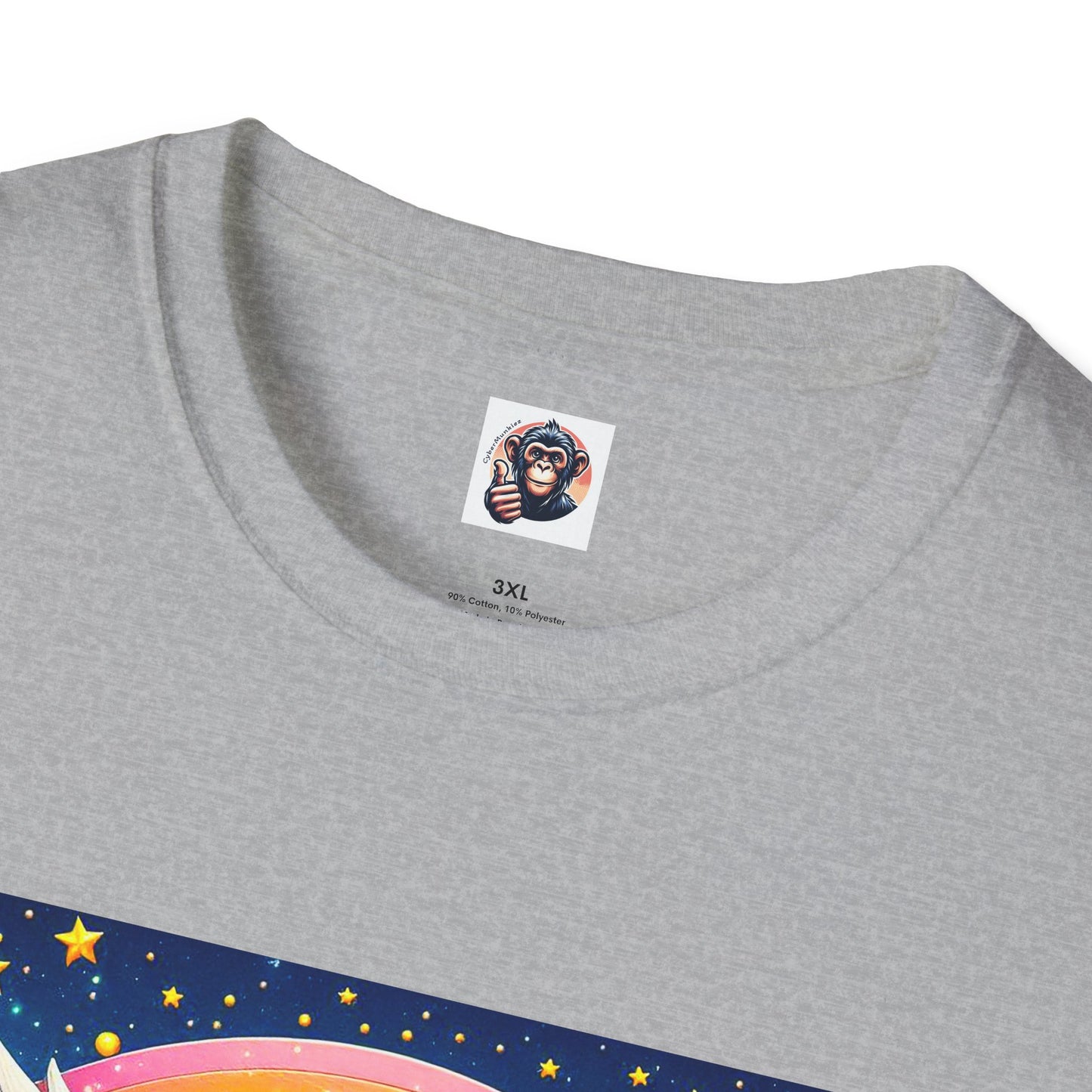 Bonobo harp player T-Shirt Printify