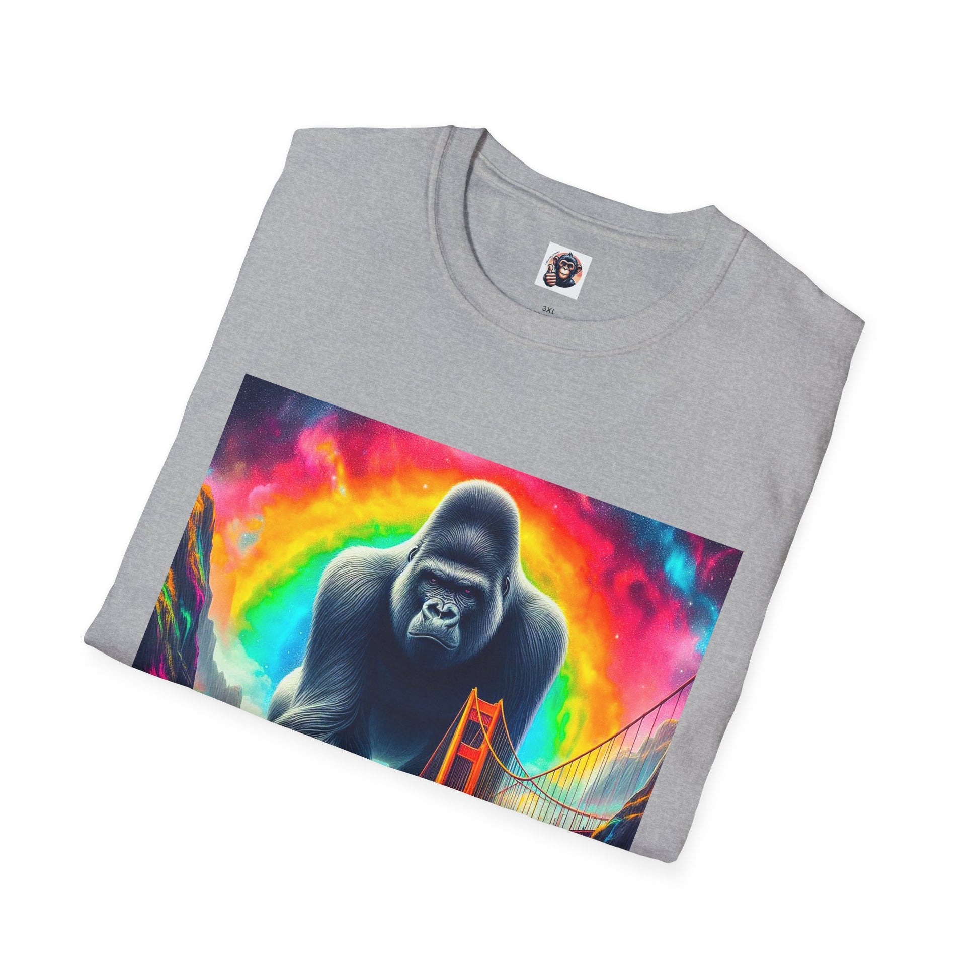Gorilla attacking city shirt T-Shirt Printify