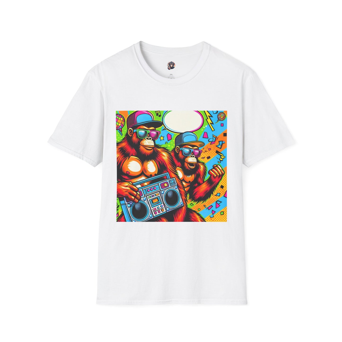 Orangutans comic book T-Shirt Printify S White