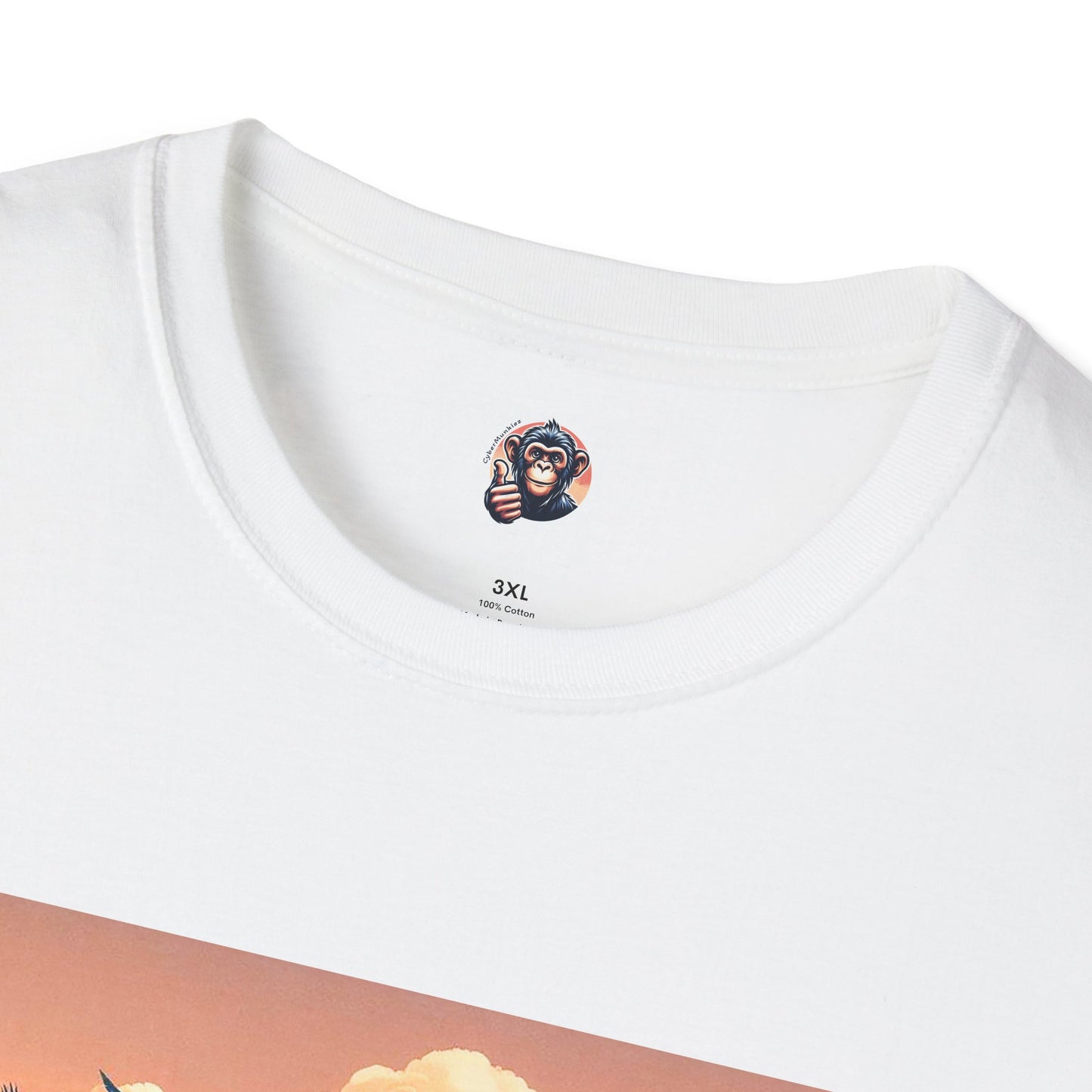 Baboon surfer dude T-Shirt Printify