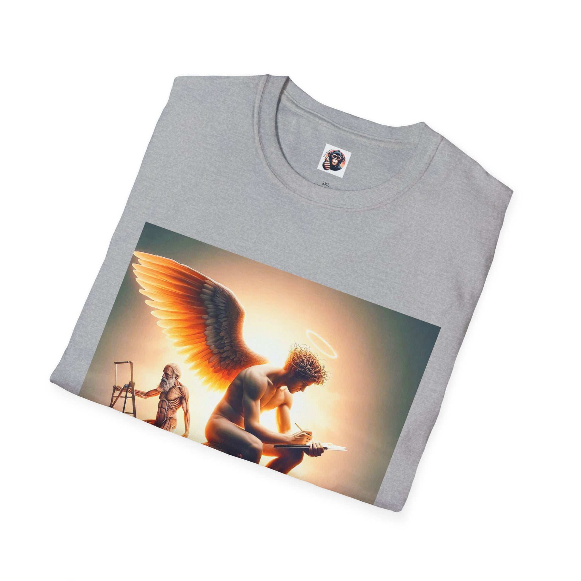 Homo Sapiens Angel reading T-Shirt Printify
