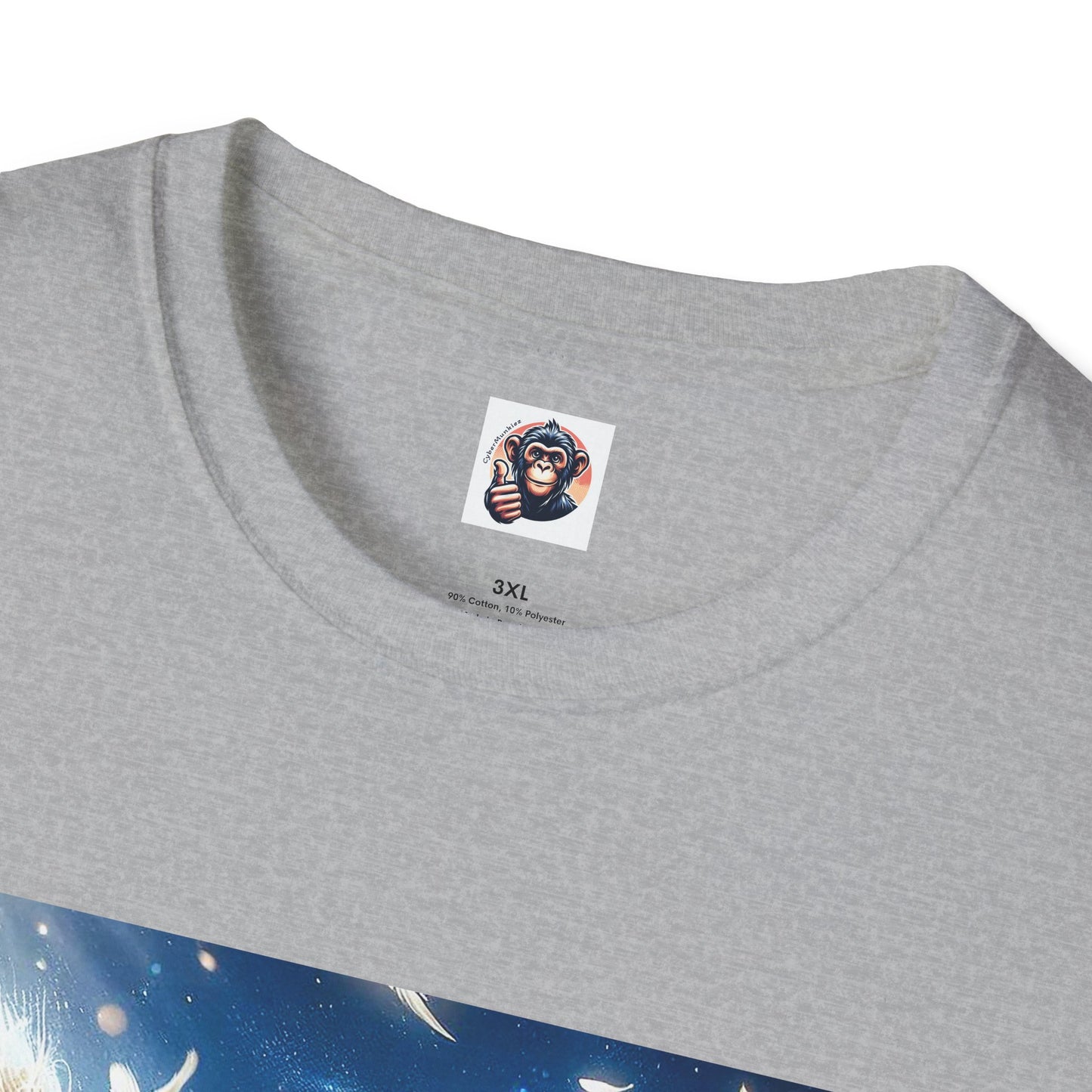 Capuchin Monkey Angel wings T-Shirt Printify