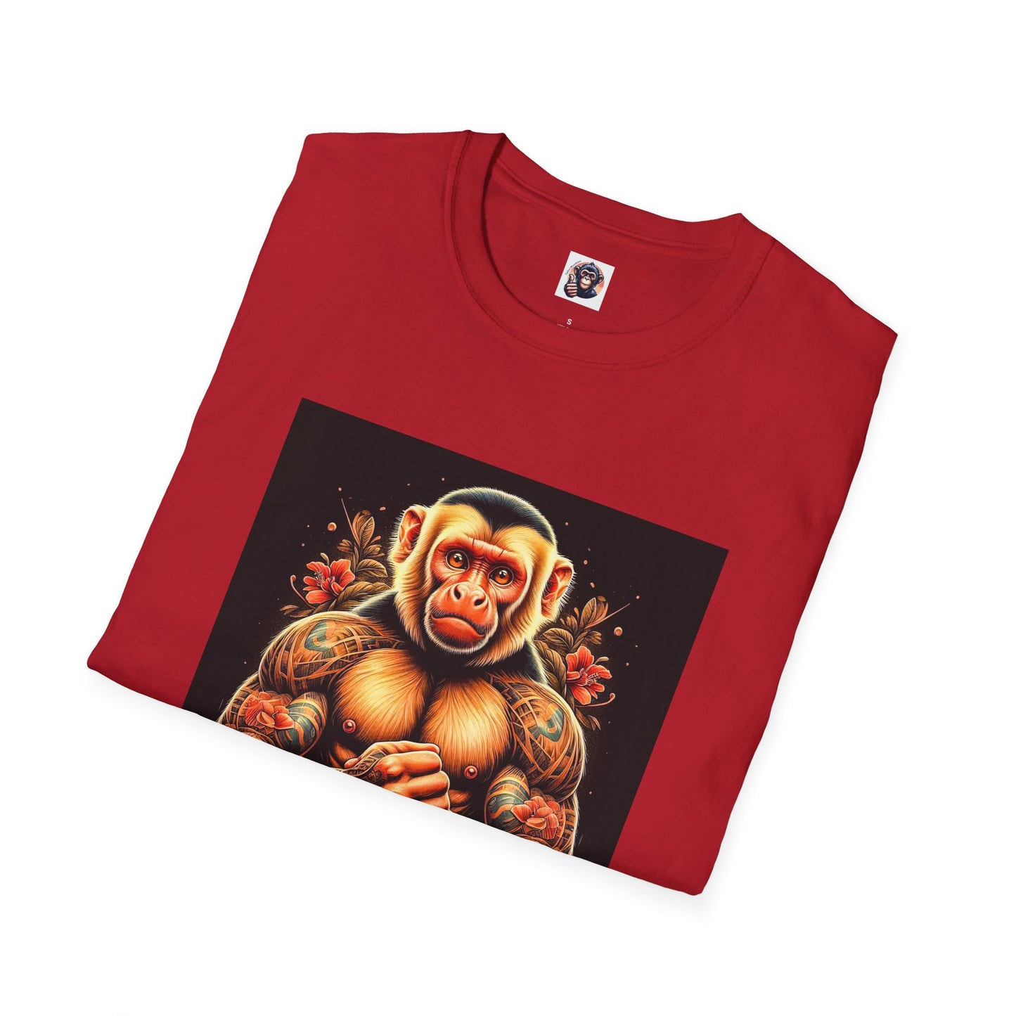 Capuchin Monkey tough muscle man shirt