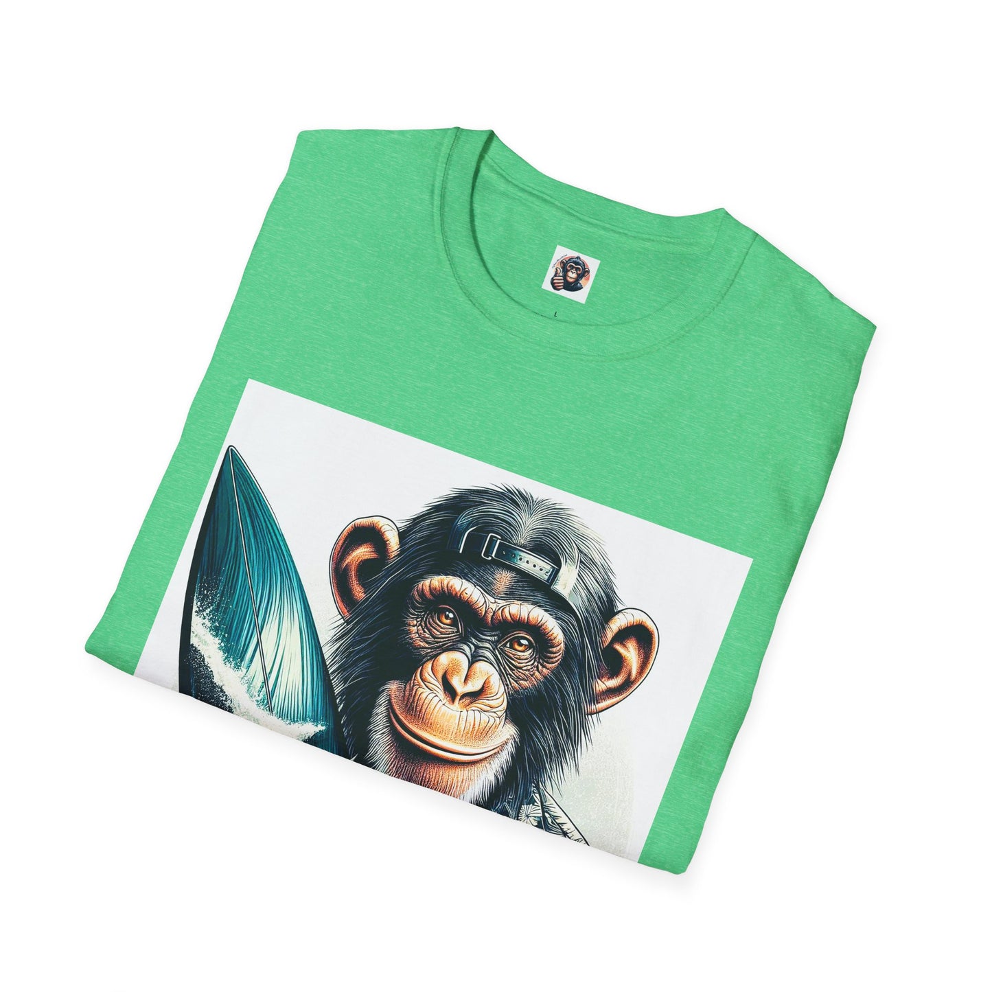 Chimp happt surfer