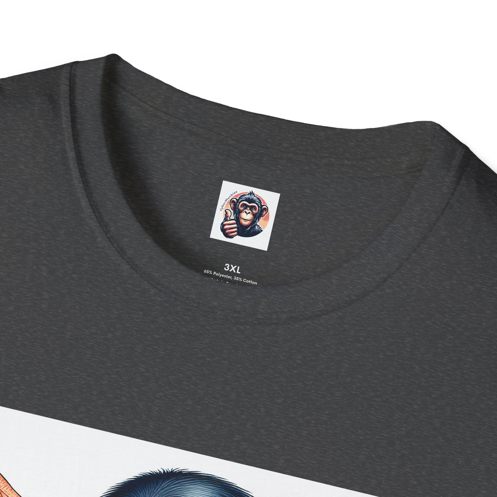 Chimp muscles man T-Shirt Printify