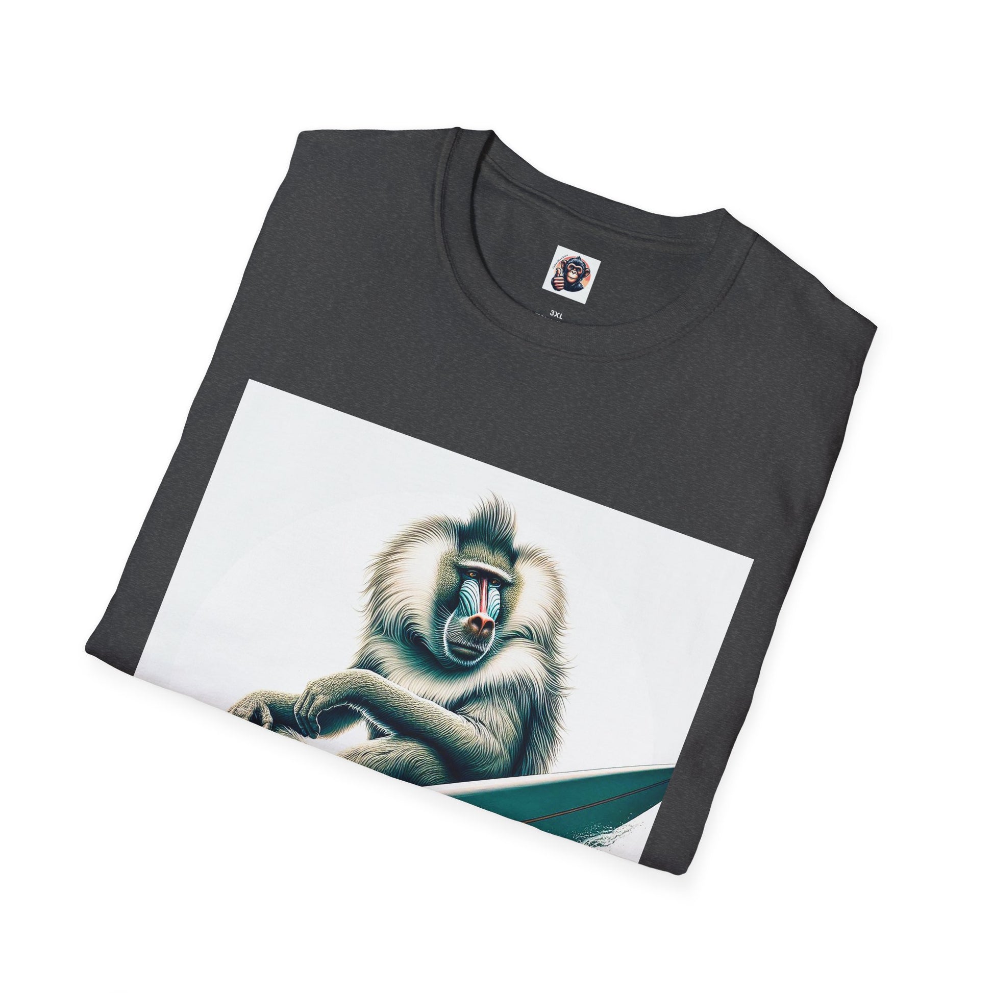Baboon surfer T-Shirt Printify