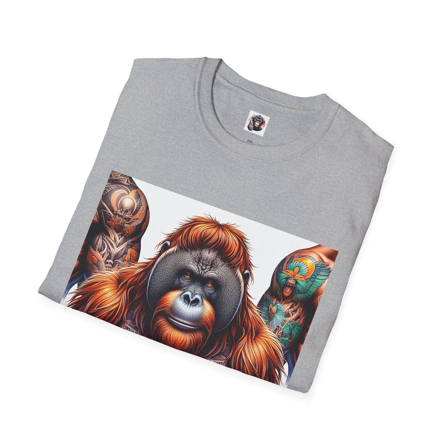 Orangutans muscles man T-Shirt Printify
