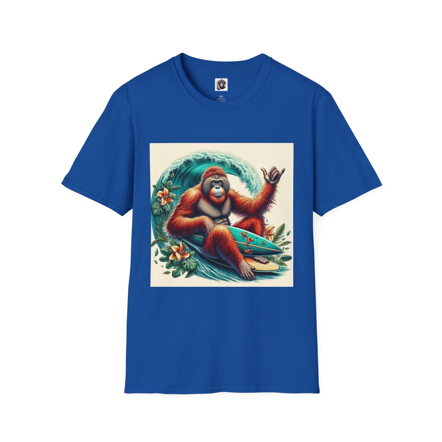 Orangutans beach dude T-Shirt Printify XS Royal
