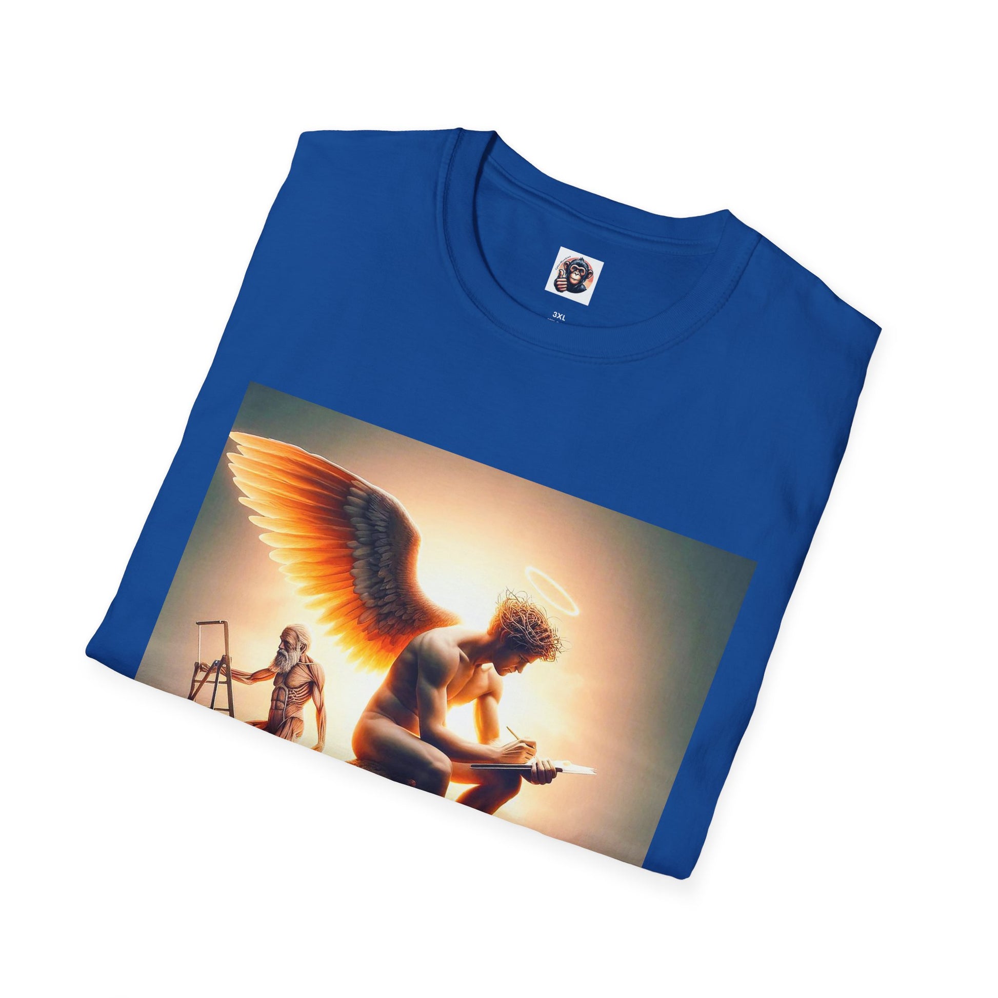 Homo Sapiens Angel reading T-Shirt Printify
