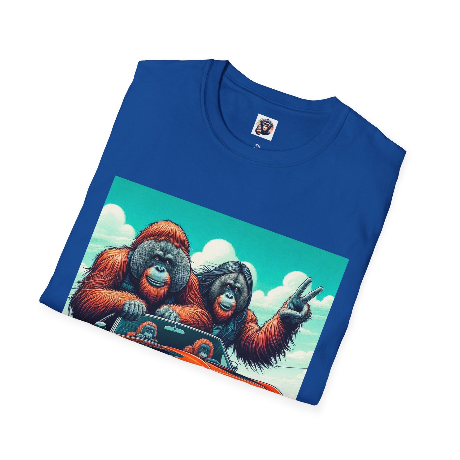 Wacky Orangutans crazy drivers T-Shirt Printify